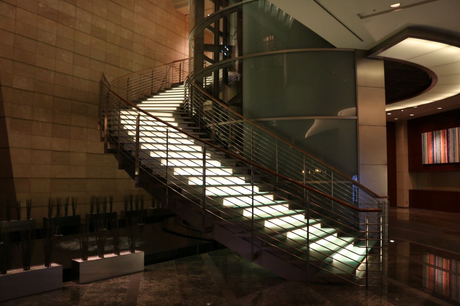 Canon EOS 70D sample photo. Stairs, spiral, hotel photography