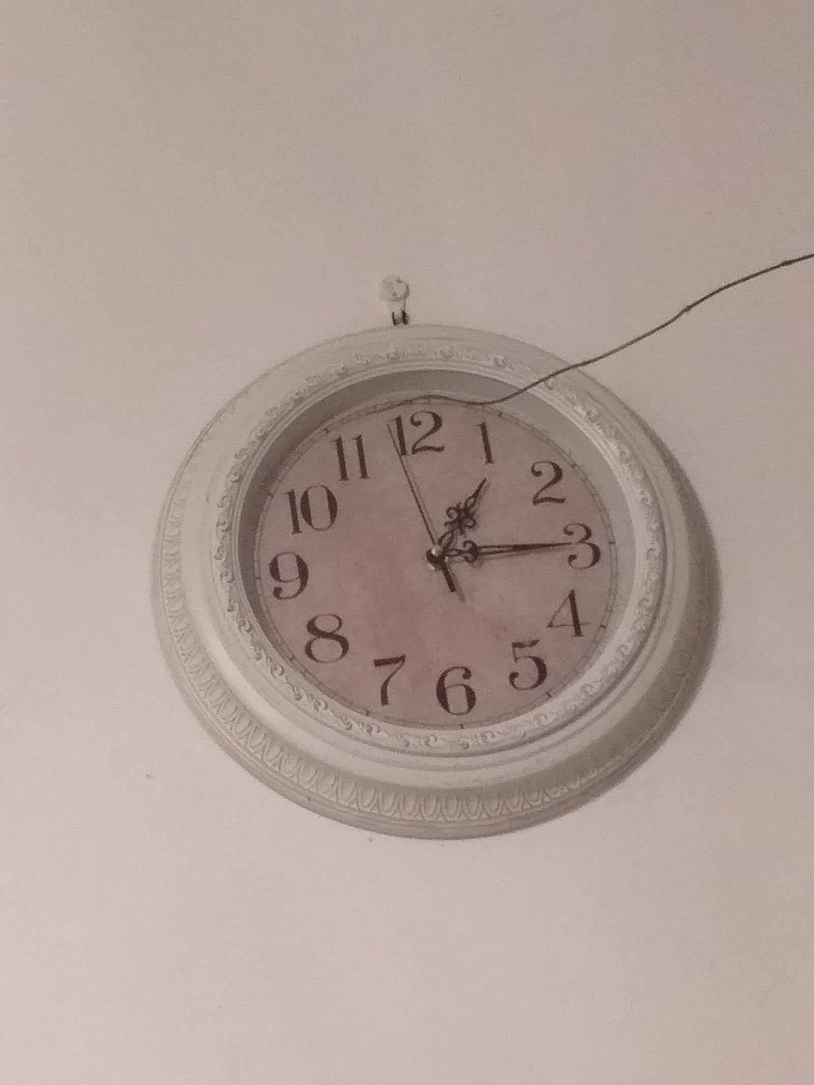Samsung Galaxy J4+ sample photo. Watch, wall clock, white photography