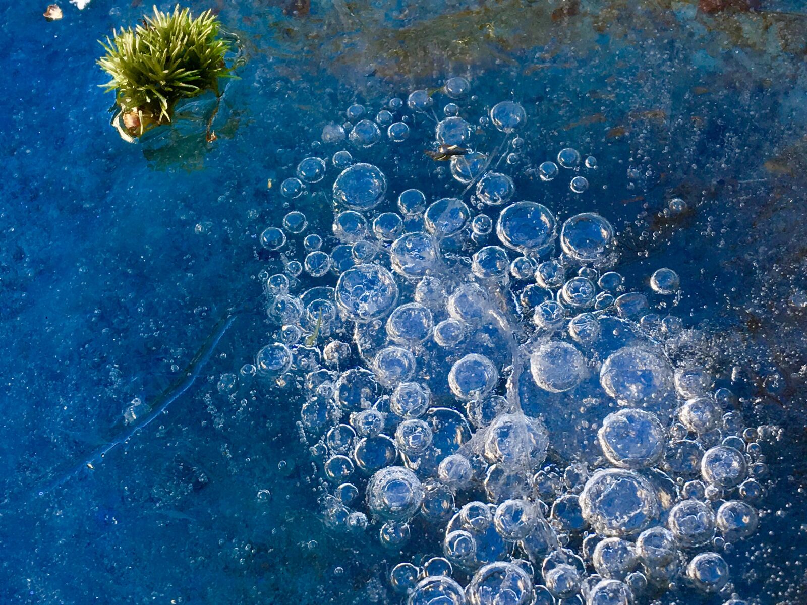 Apple iPad Pro sample photo. Air bubbles, ice, frozen photography