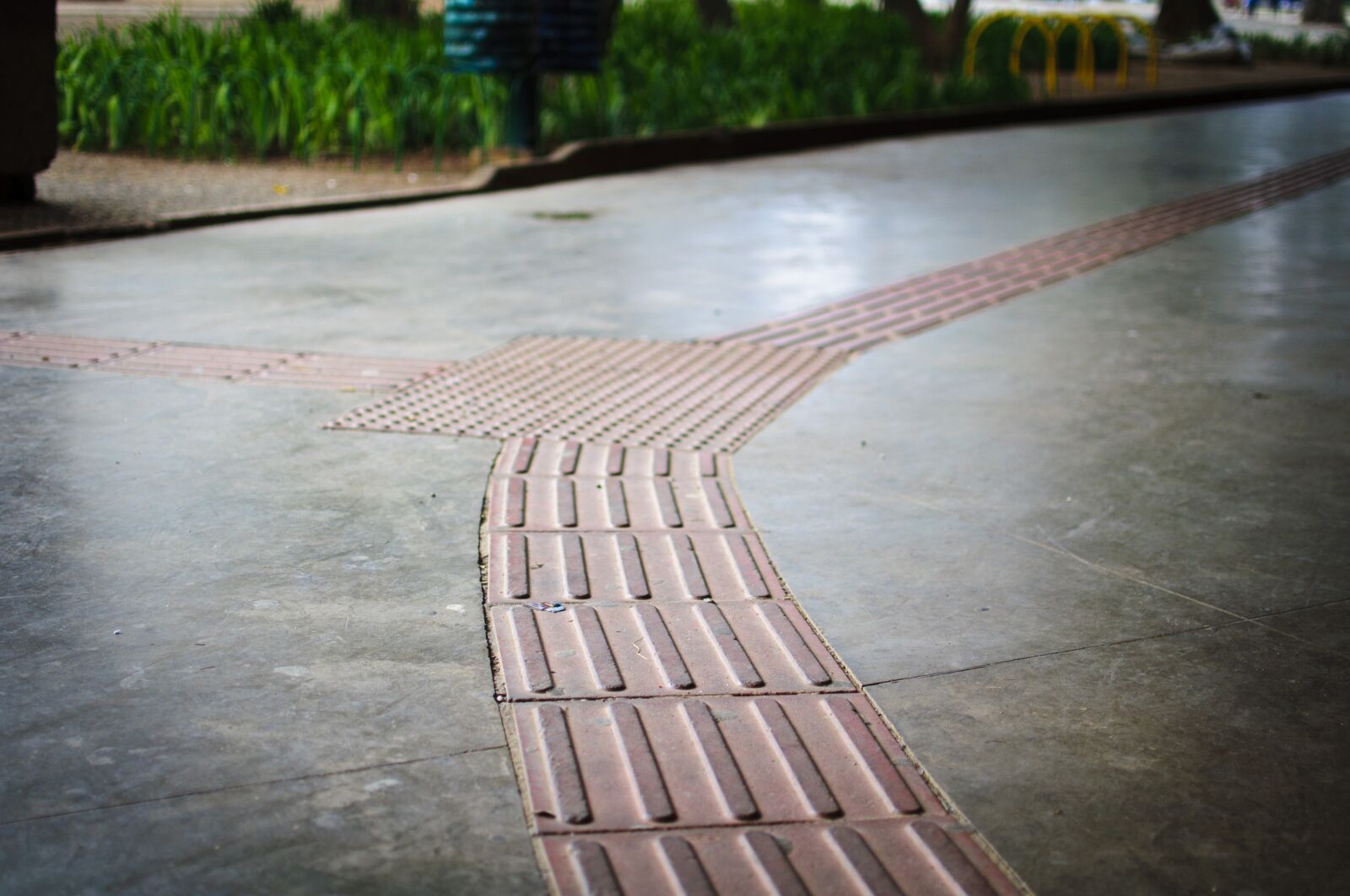 Nikon D90 sample photo. Accessibility, tactile floor, autonomy photography