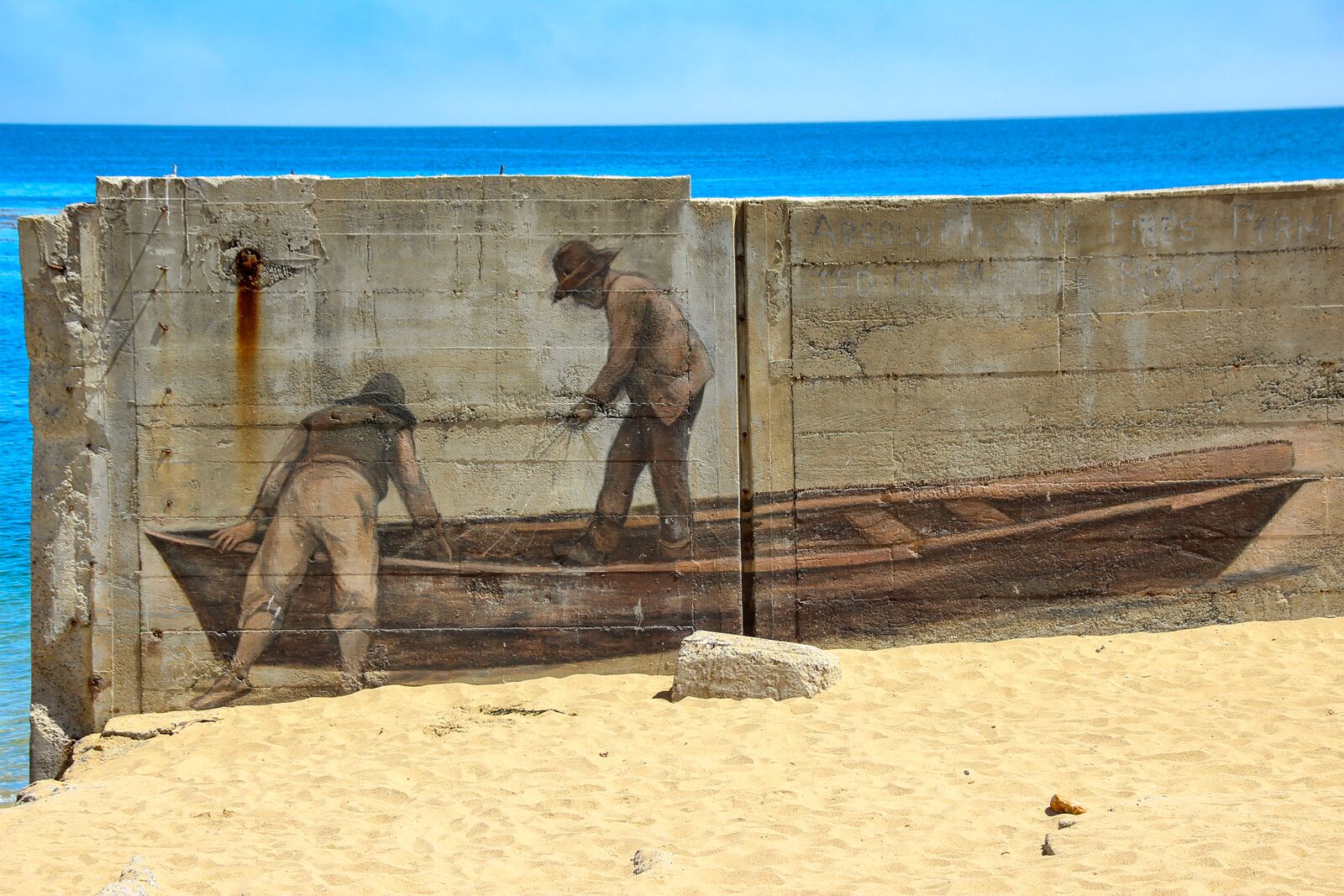 Canon EOS 600D (Rebel EOS T3i / EOS Kiss X5) sample photo. Mural, boat, beach photography