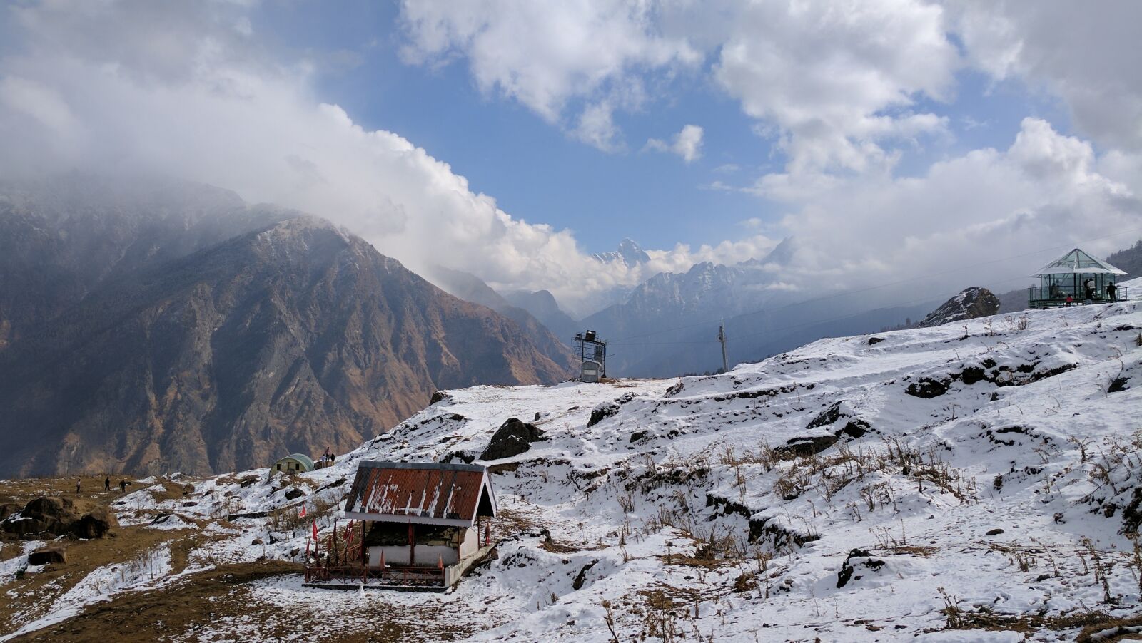Google Pixel sample photo. Google, hut, mountains, natural photography