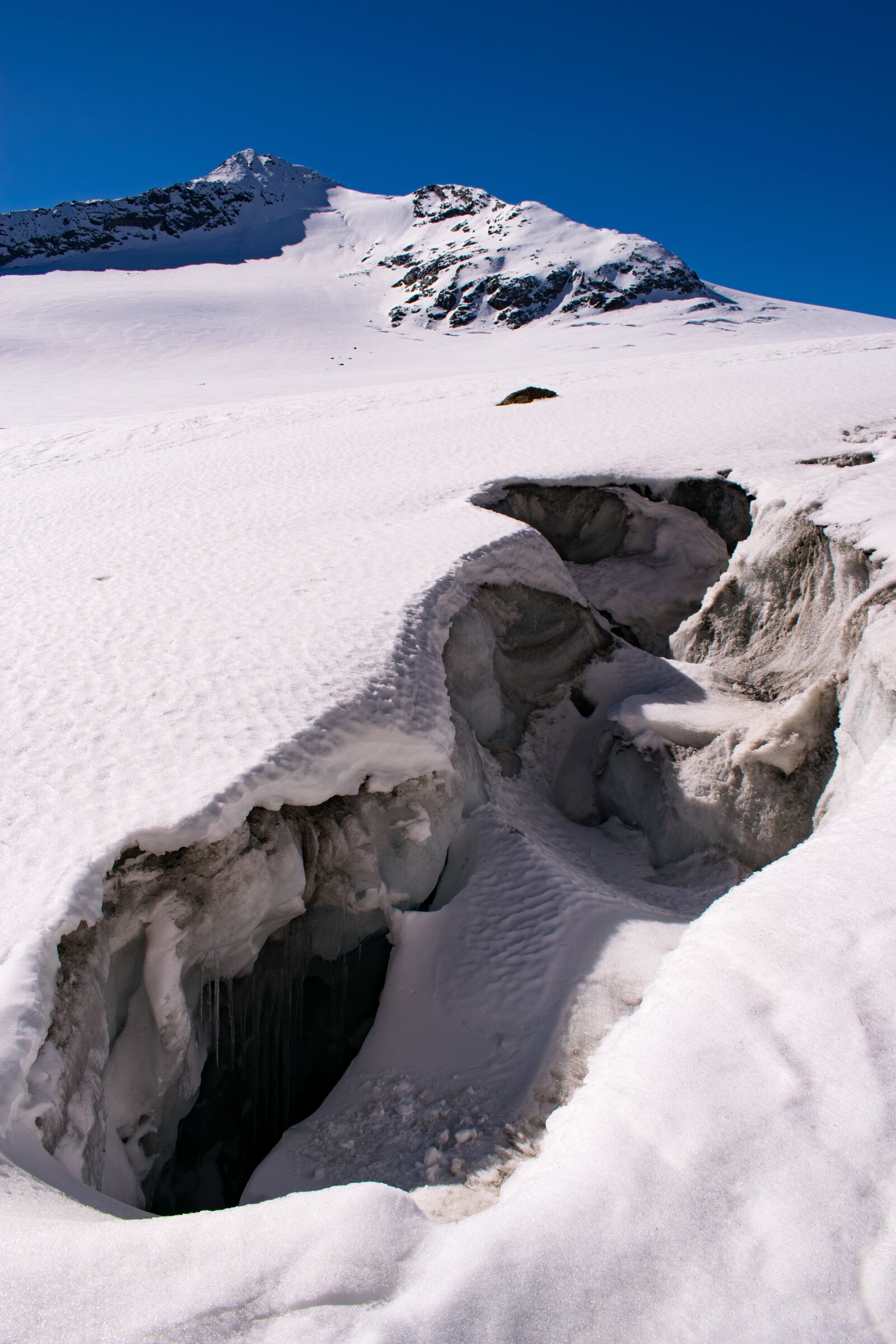 Nikon D3300 sample photo. Alps, glacier, crack photography