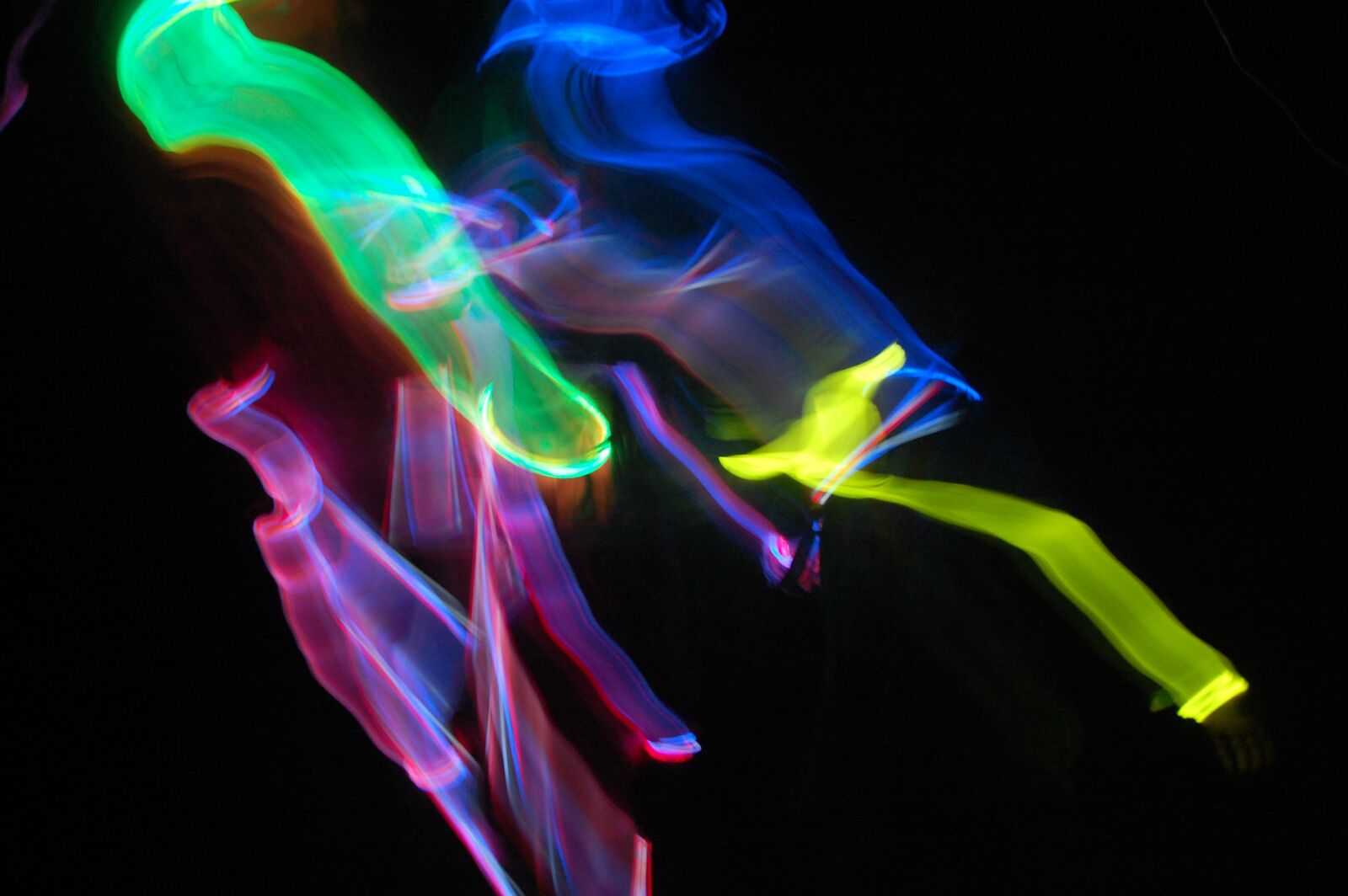 Nikon D40 sample photo. Colorful lights, yellow, green photography