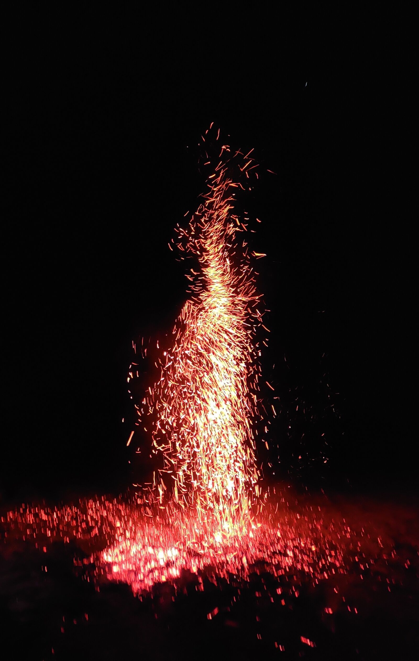 OnePlus GM1910 sample photo. Flame, petard, night photography