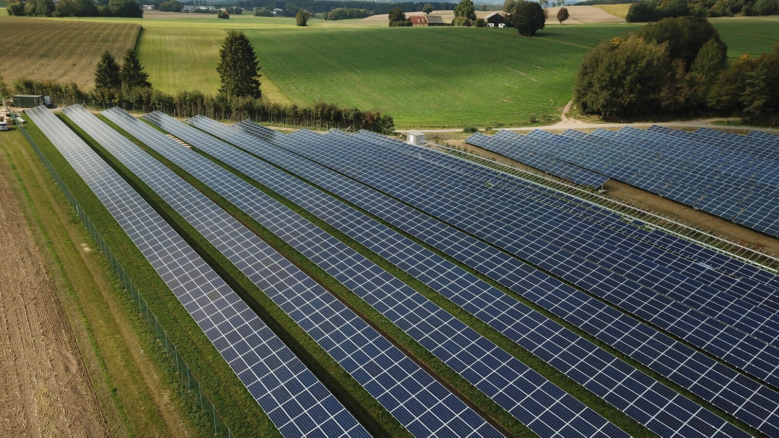 DJI FC220 sample photo. Photovoltaic, solar power plant photography