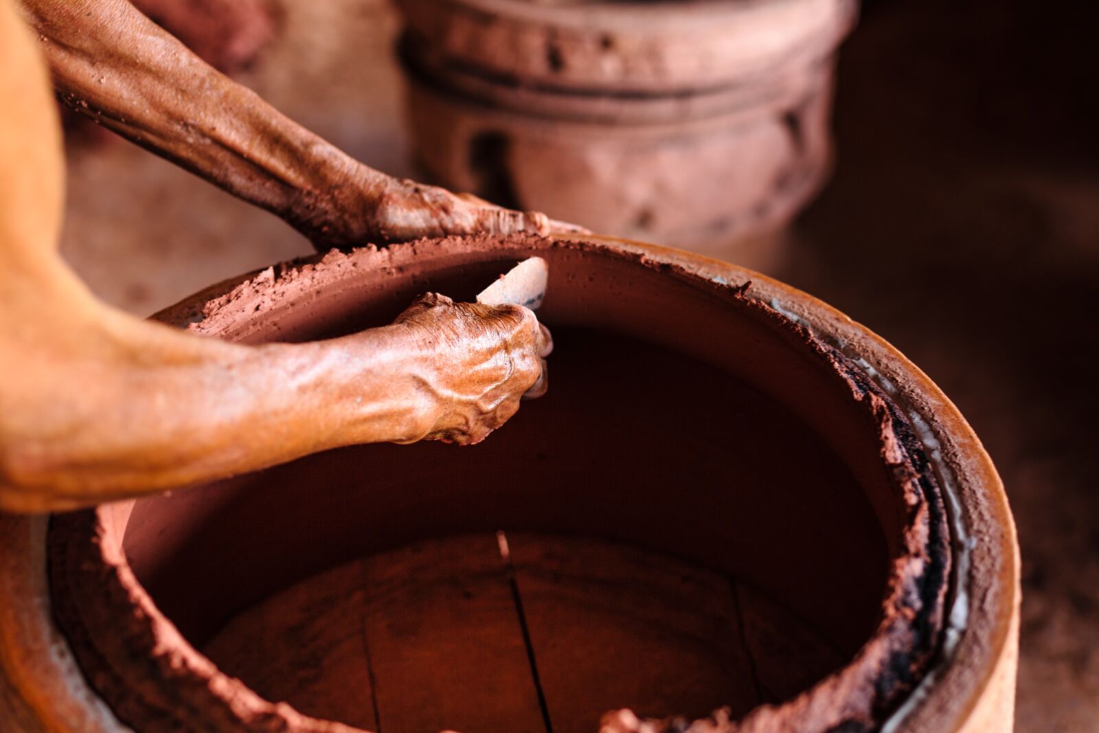 Canon EF 50mm F1.4 USM sample photo. Pottery, craft, workers photography
