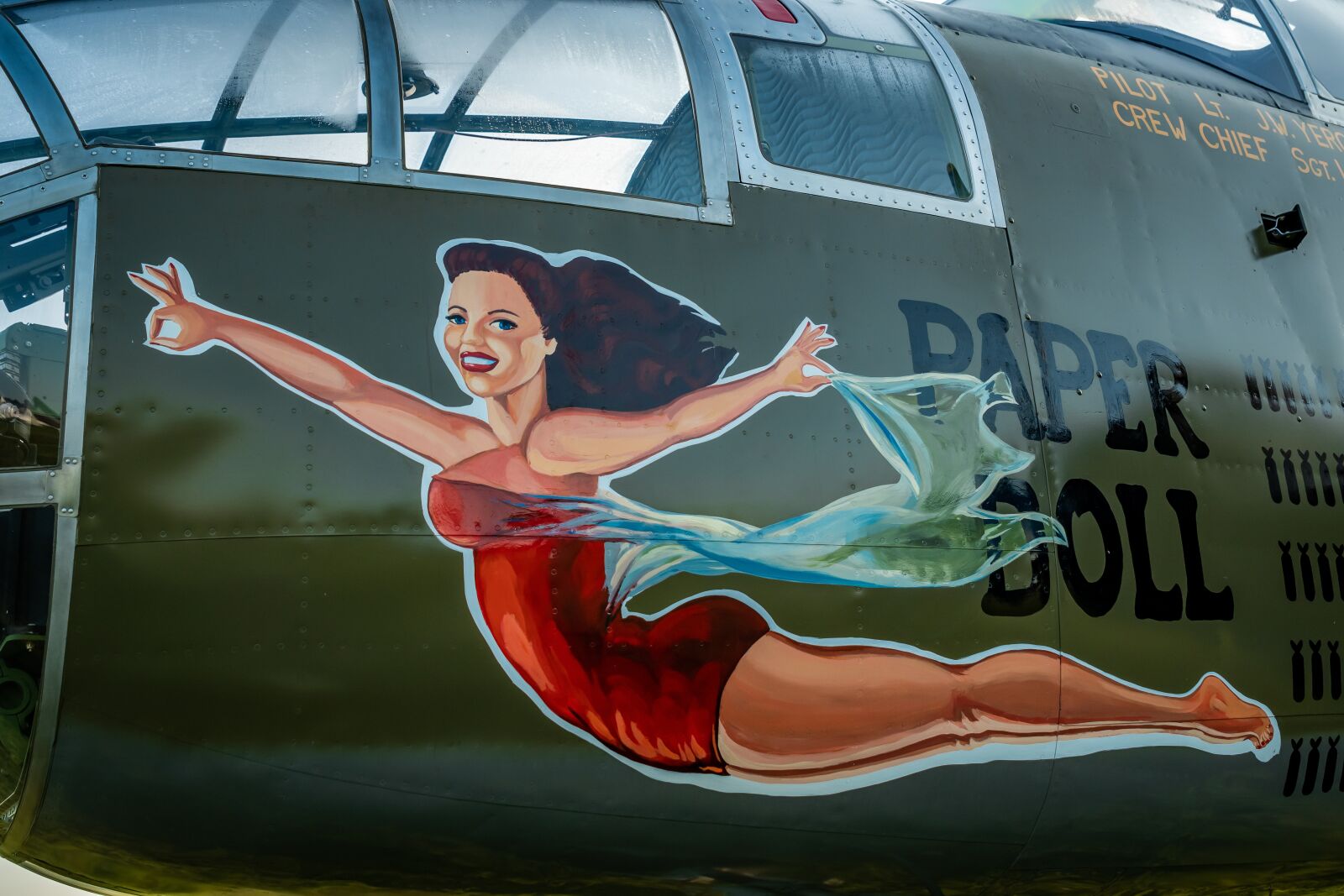 Tamron SP 24-70mm F2.8 Di VC USD sample photo. Wwii, nose art, aircraft photography