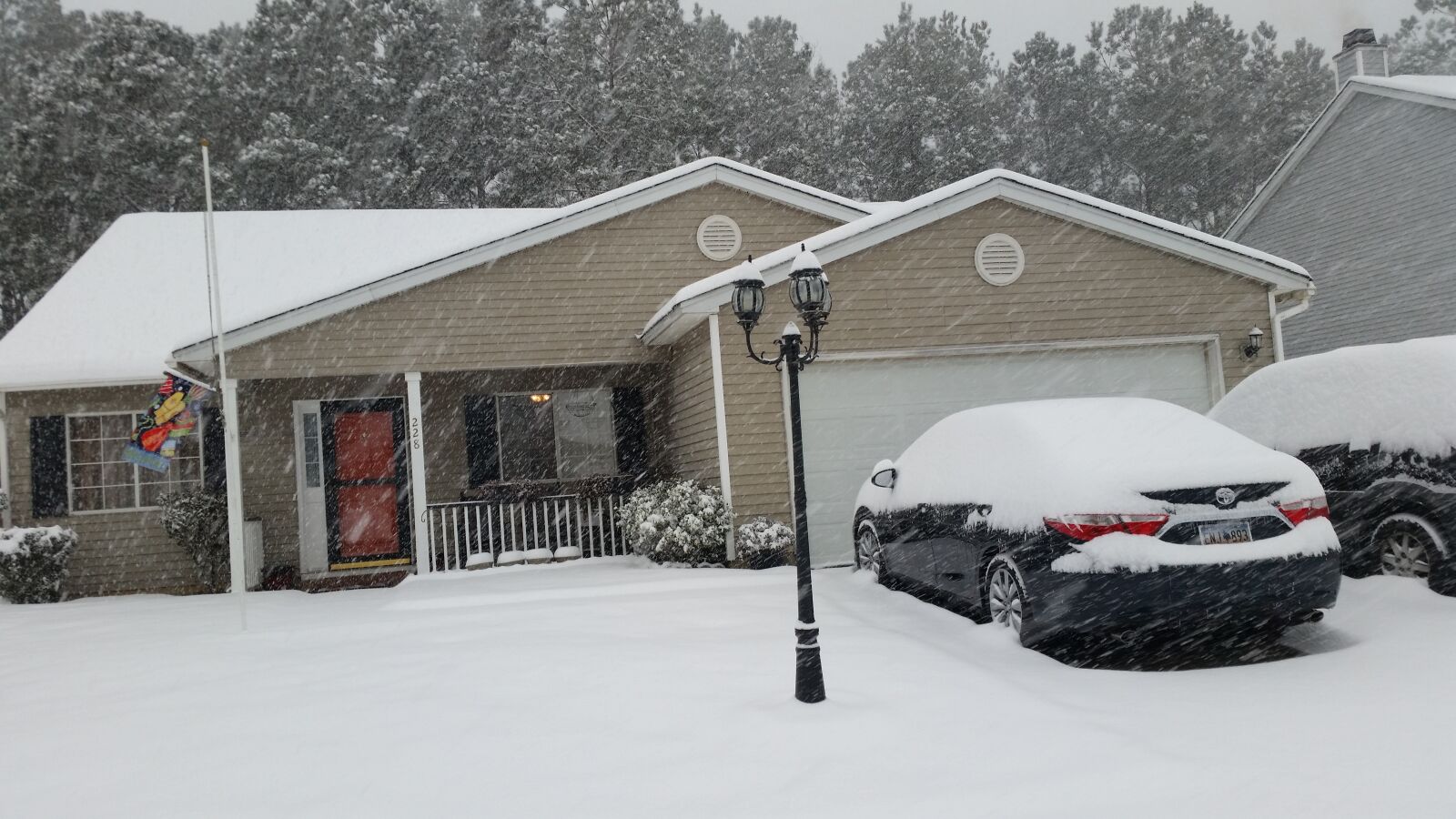 Samsung Galaxy S5 sample photo. Charleston sc, snow storm photography