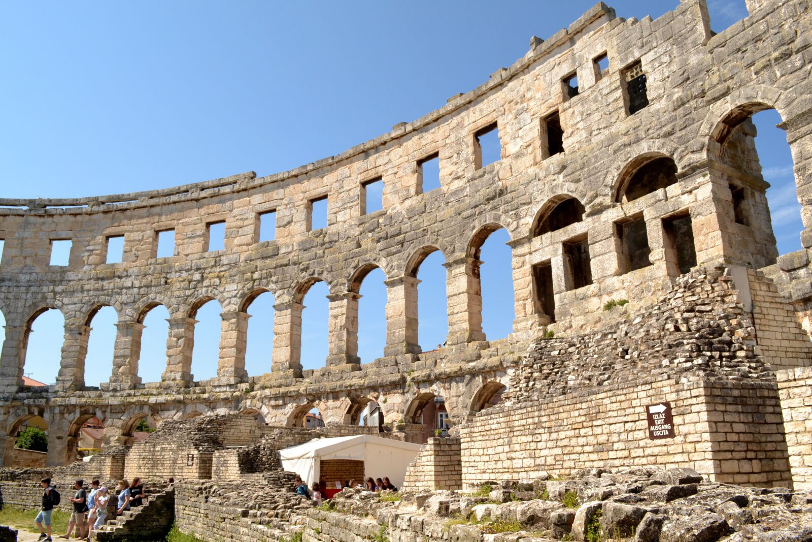 Nikon D3100 sample photo. Amphitheater, pula, croatia photography