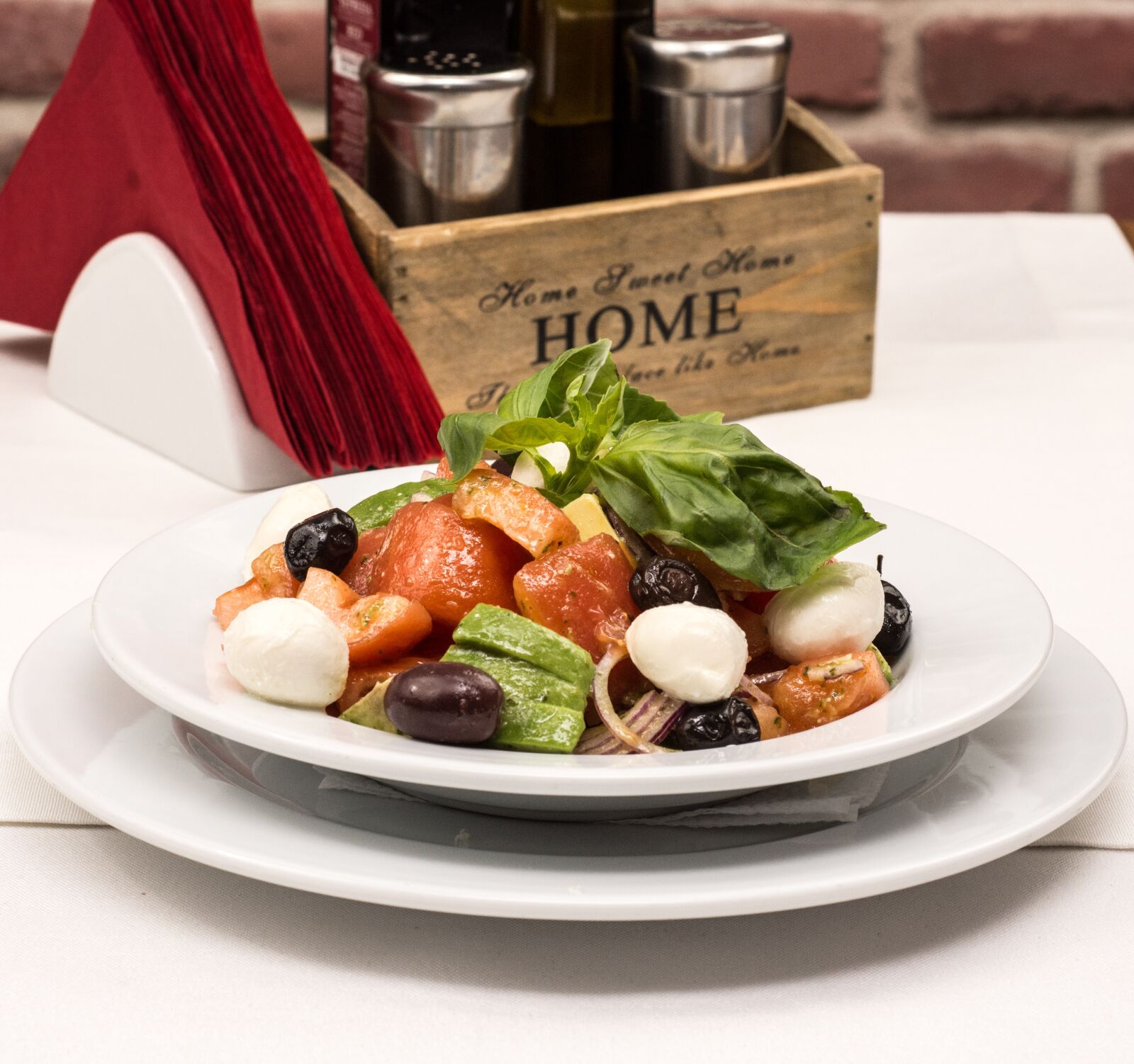 Nikon D7200 sample photo. Italian salad, basil, salad photography