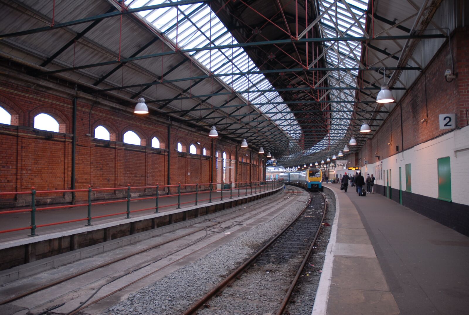Nikon D200 sample photo. Train, station, wales photography