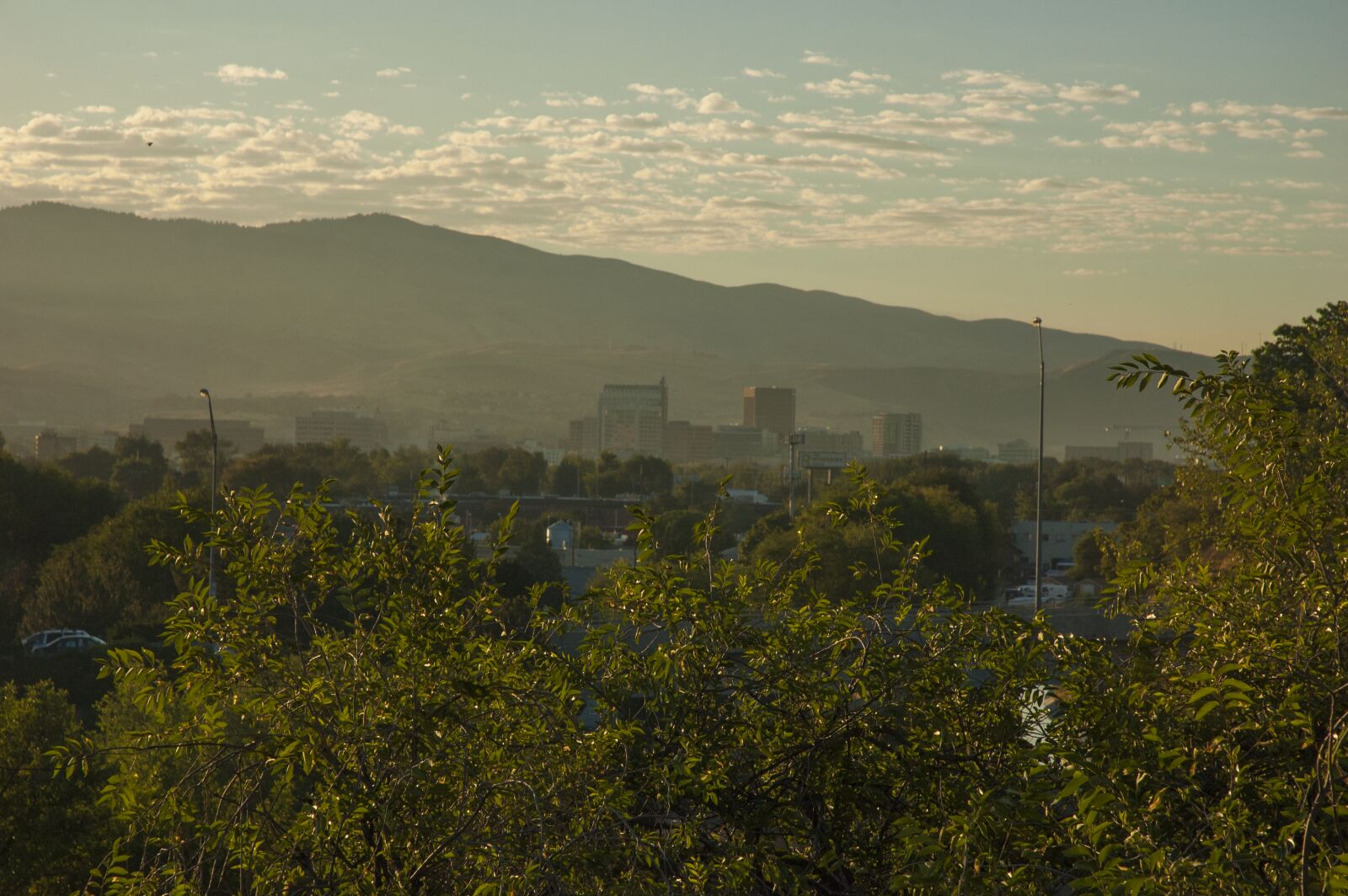 Nikon D70s sample photo. Boise, early, morning, haze photography