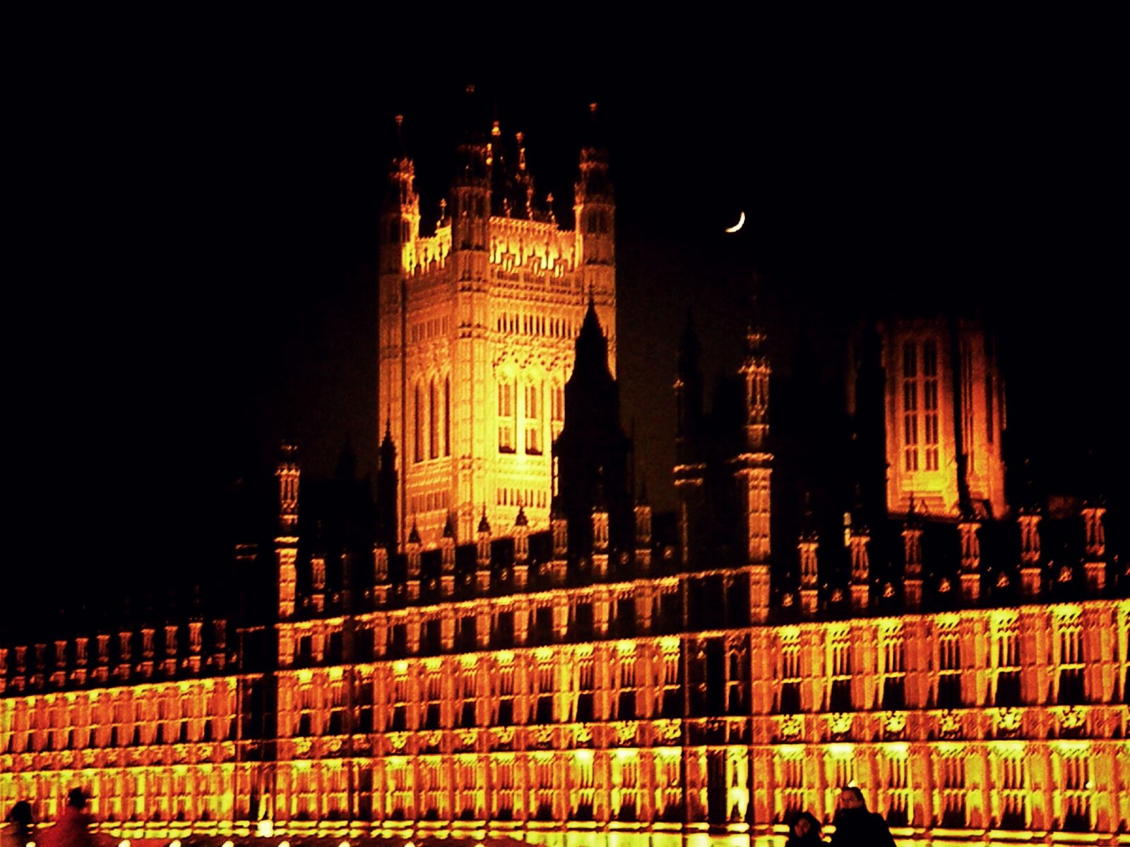 Nikon Coolpix P80 sample photo. London, moon, parliament photography