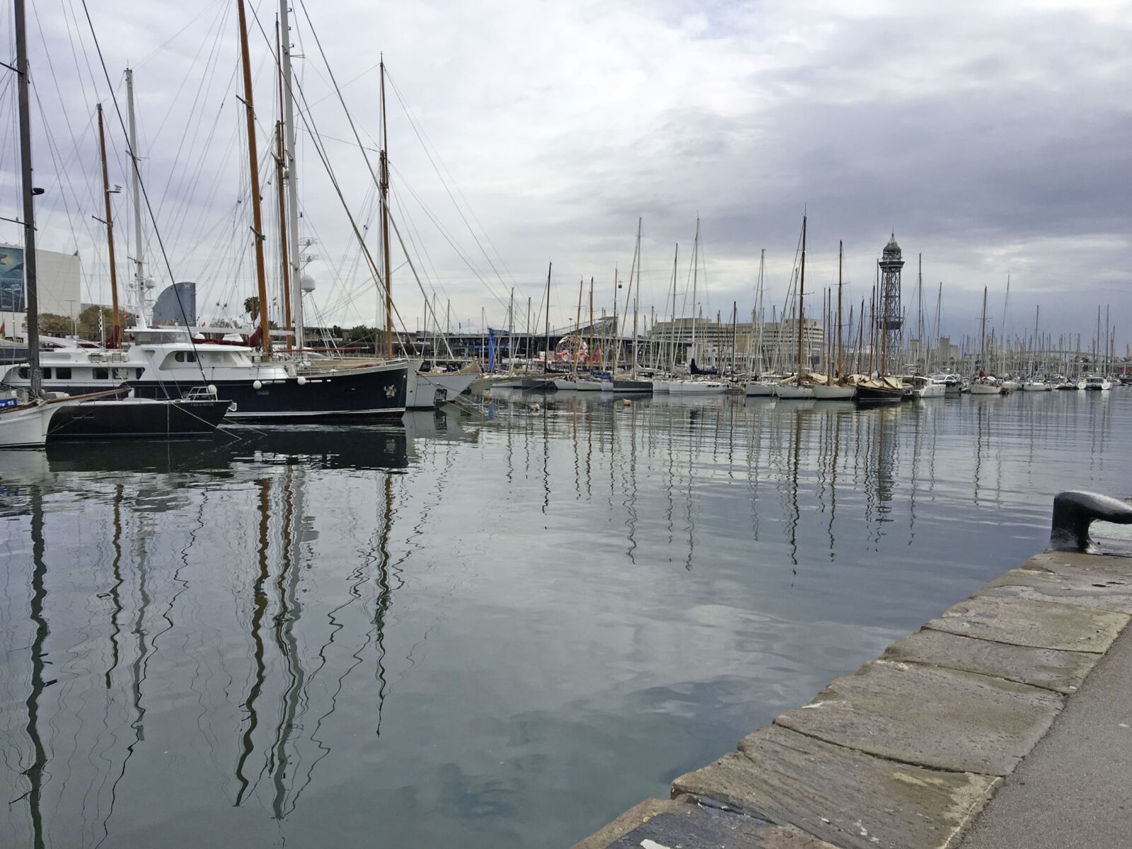 Apple iPhone 6s sample photo. Barcelona, port, ships photography