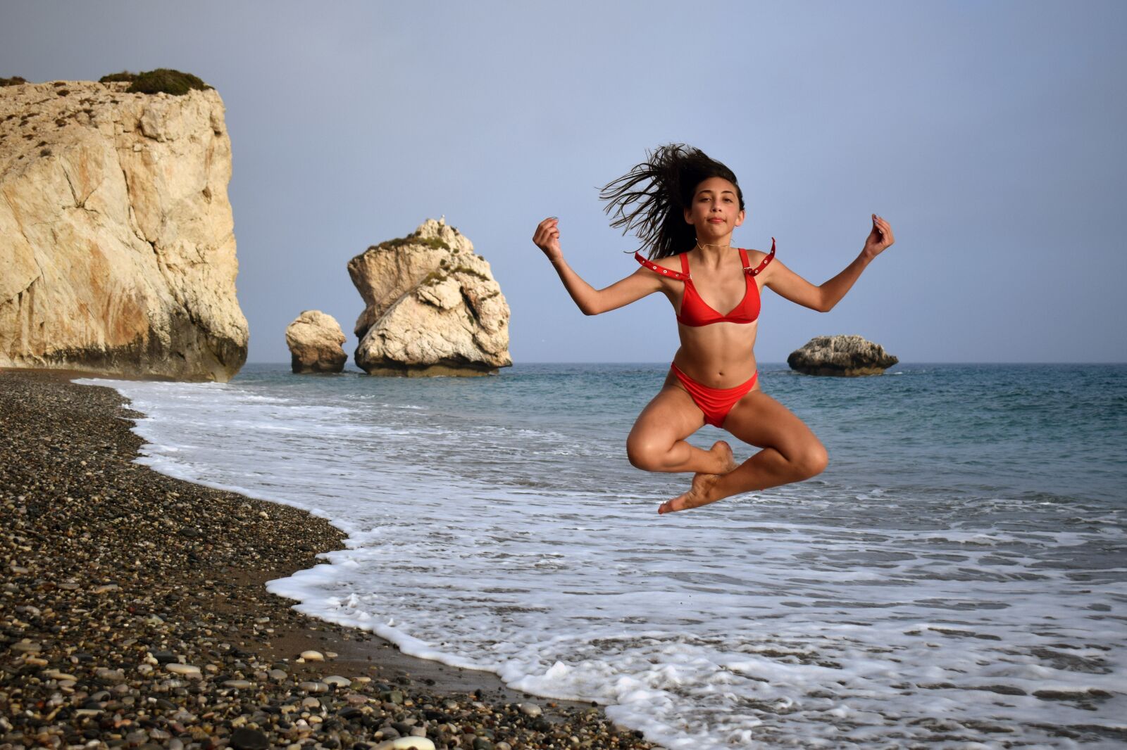 Nikon D3300 sample photo. Girl, beach, sea photography