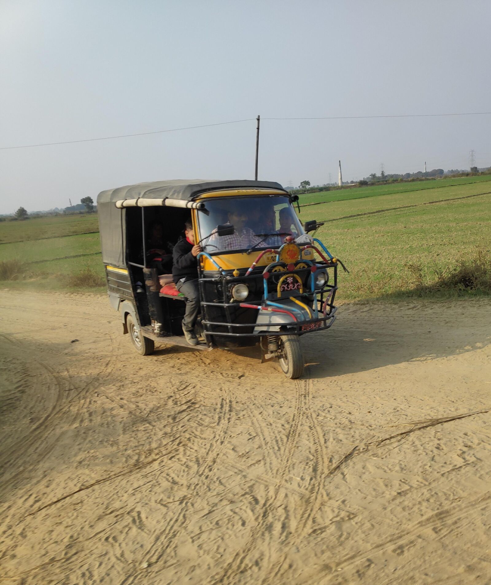 Xiaomi POCO F1 sample photo. Village, india, rickshaw photography