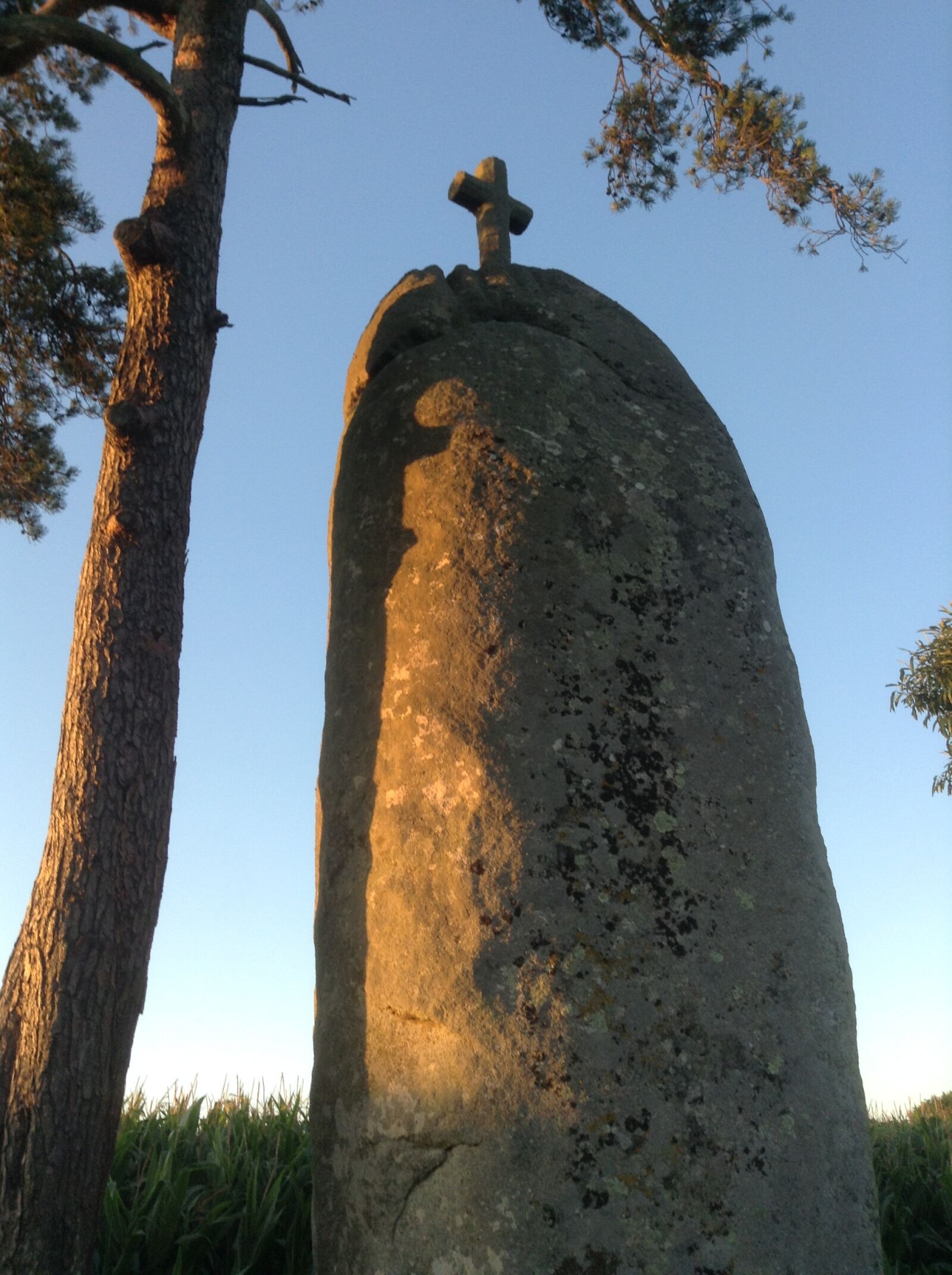 Apple iPad mini sample photo. Menhir, brittany, celtic photography
