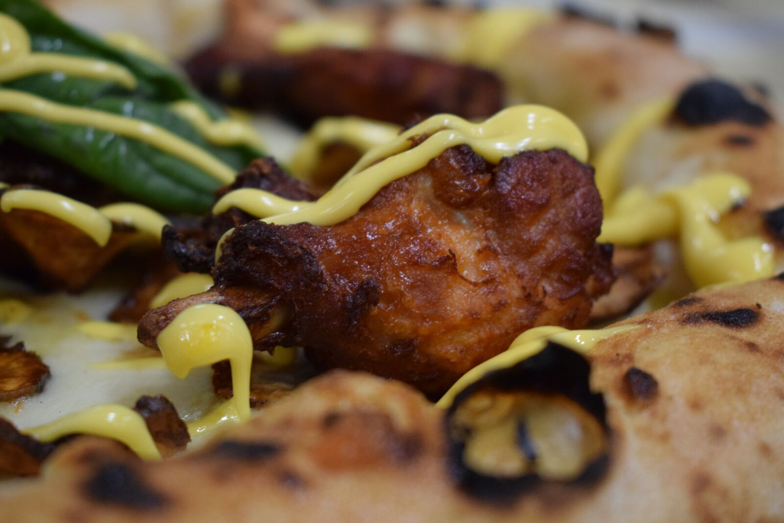 Nikon D3300 sample photo. Chicken, pizza, sauce photography