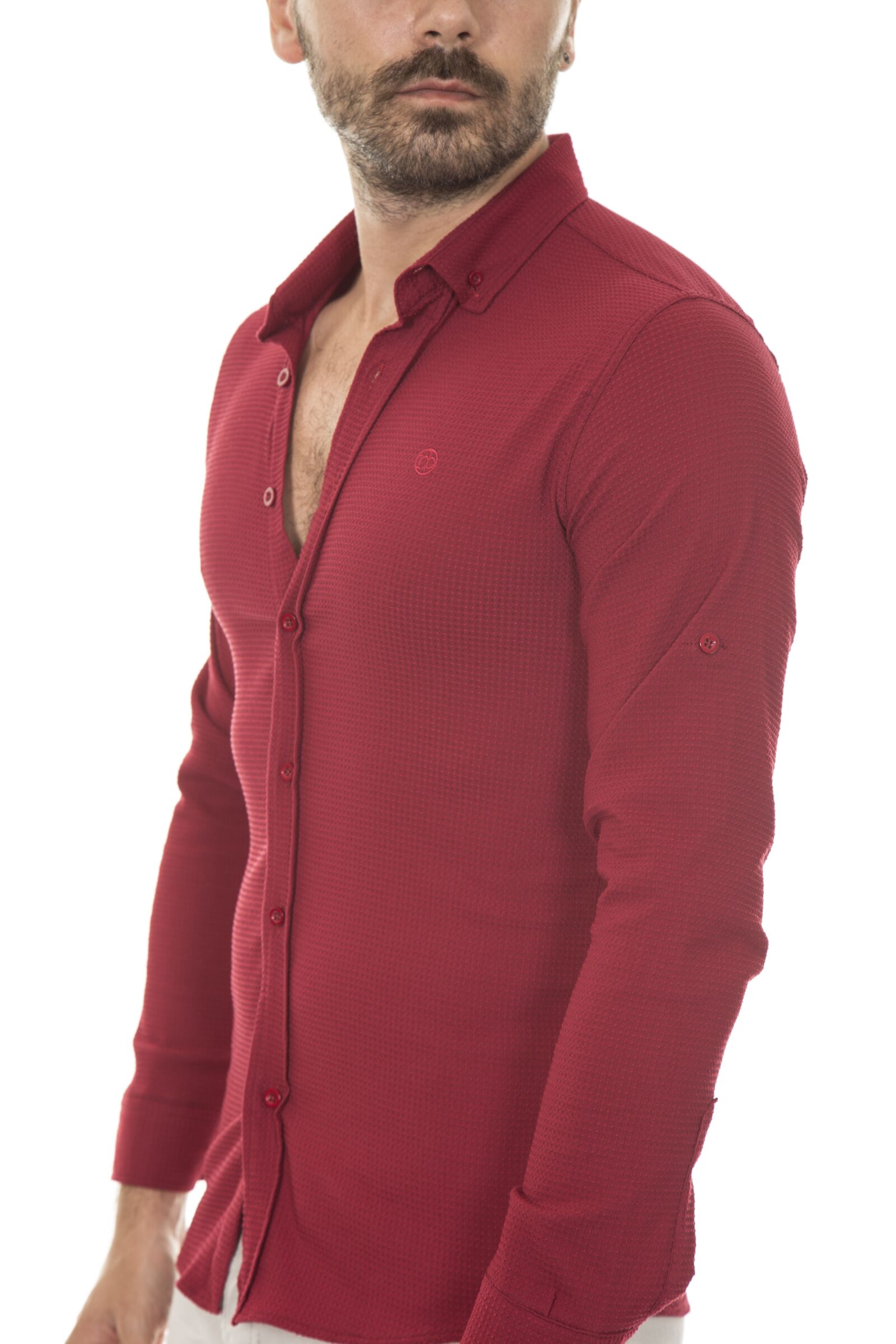 Canon EOS 6D + Canon EF 24-105mm F4L IS USM sample photo. Shirt, red, male photography