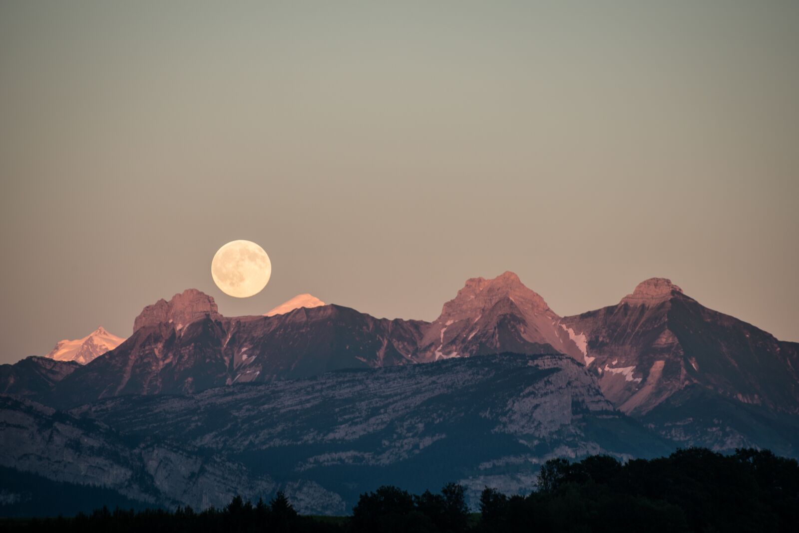 Nikon D800 sample photo. Moon, mountain, sky photography