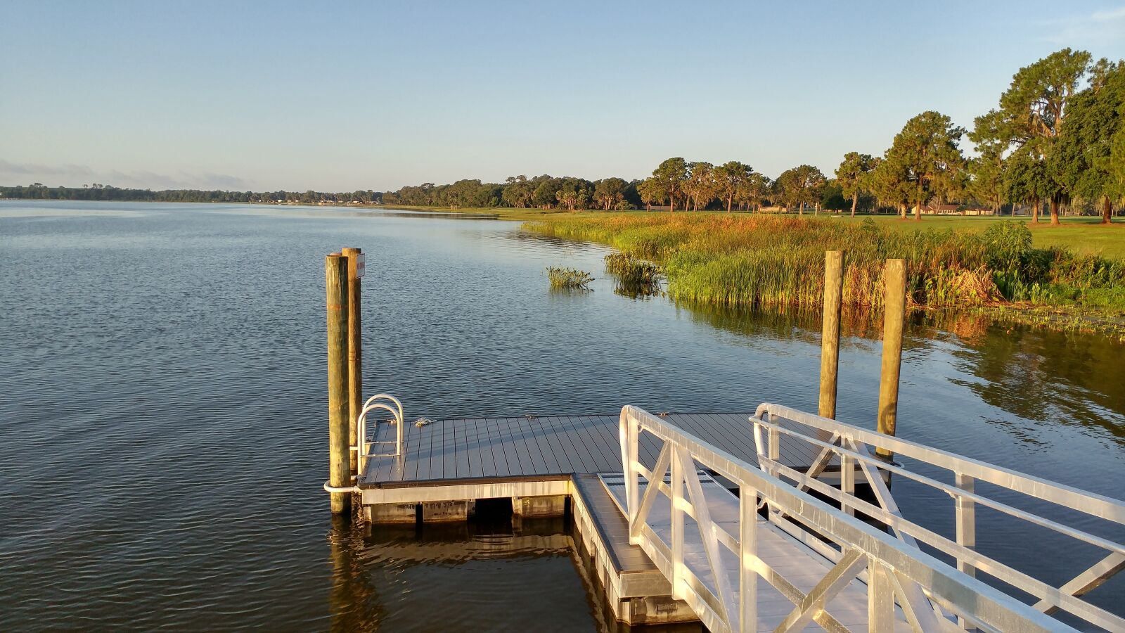 LG G5 sample photo. Lake, dock, shore photography
