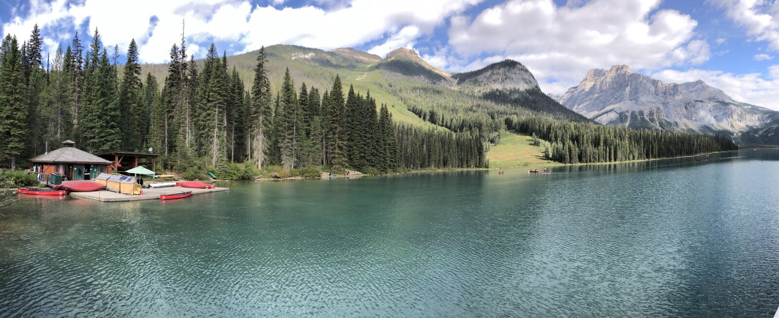 iPhone X back camera 4mm f/1.8 sample photo. Emerald lake, bc, canada photography