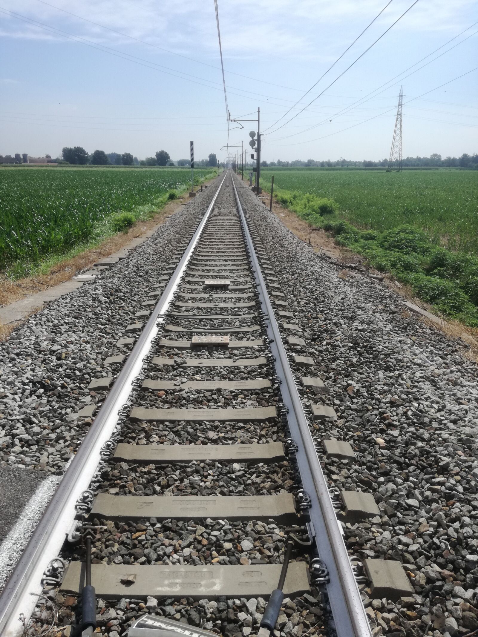 HUAWEI P9 LITE sample photo. The railway line, track photography