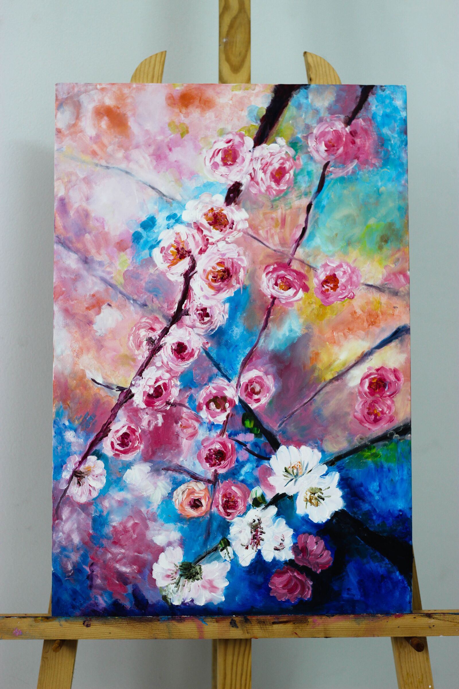 Canon EOS 600D (Rebel EOS T3i / EOS Kiss X5) + Canon EF 50mm F1.8 STM sample photo. Flower, oil painting, oil photography
