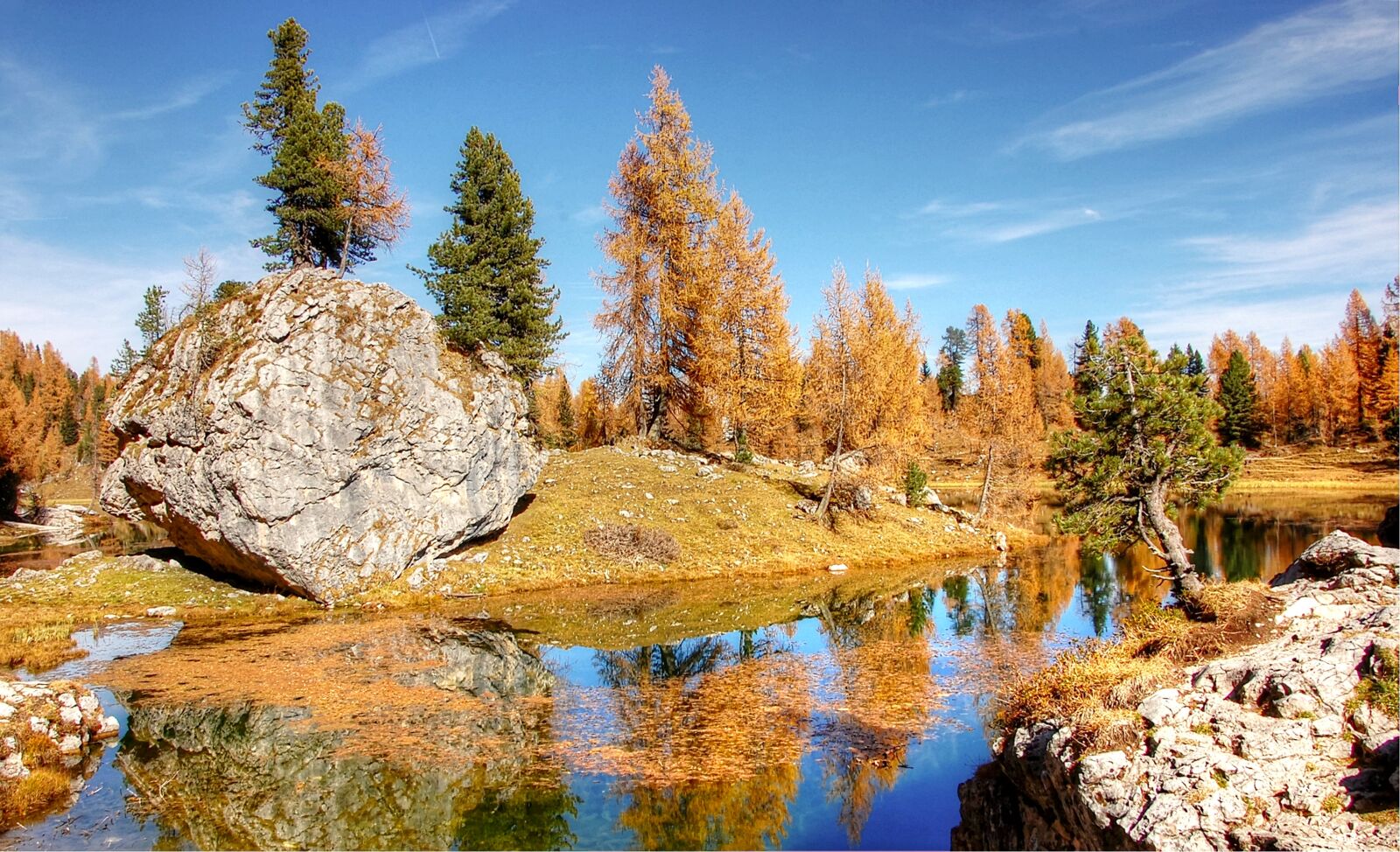 Nikon D40 sample photo. Lago federa, dolomites, landscape photography