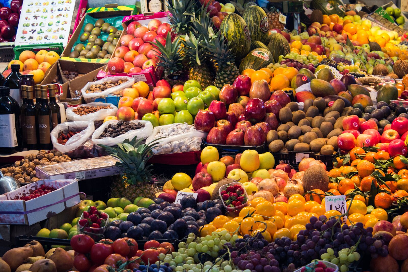 Canon EOS 1200D (EOS Rebel T5 / EOS Kiss X70 / EOS Hi) sample photo. Morocco, market, fruit photography