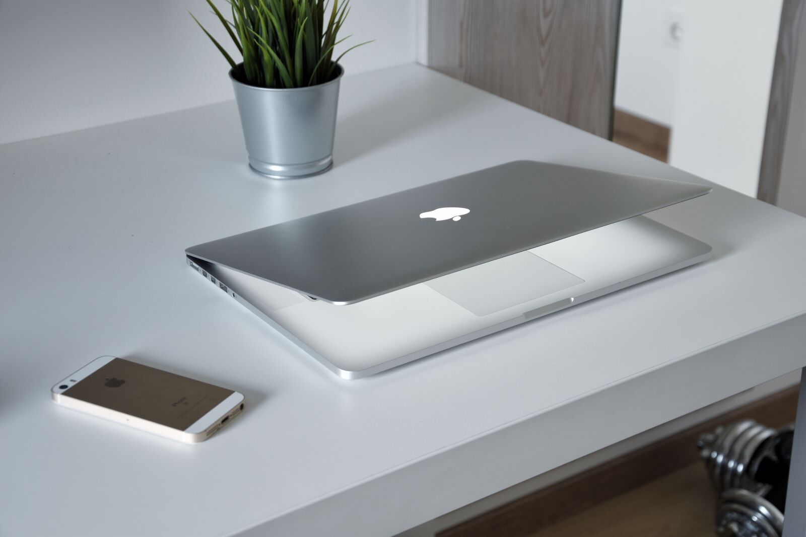 Nikon D5500 sample photo. Apple, blur, computer, decorative photography
