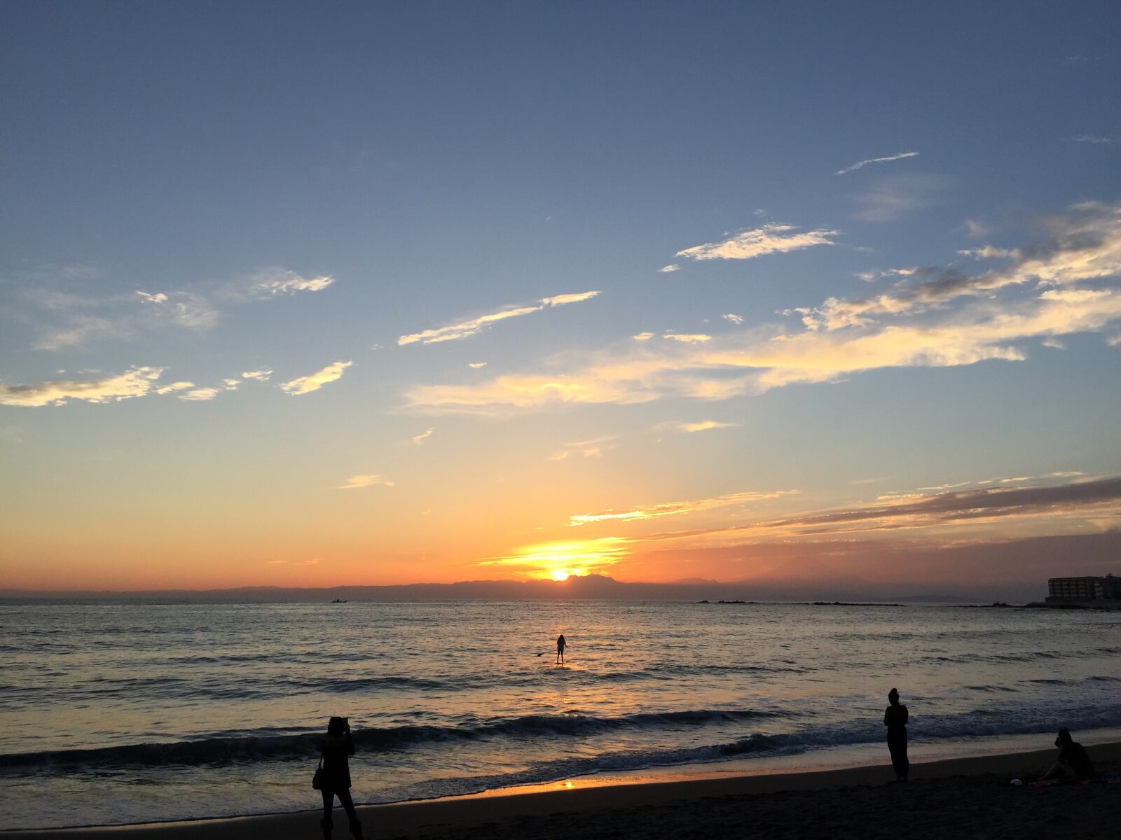 iPhone 6 Plus back camera 4.15mm f/2.2 sample photo. Sunset, hayama, isshiki coast photography