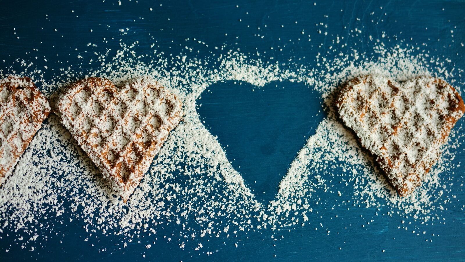 Nikon D5200 sample photo. Waffle heart, waffles, icing photography