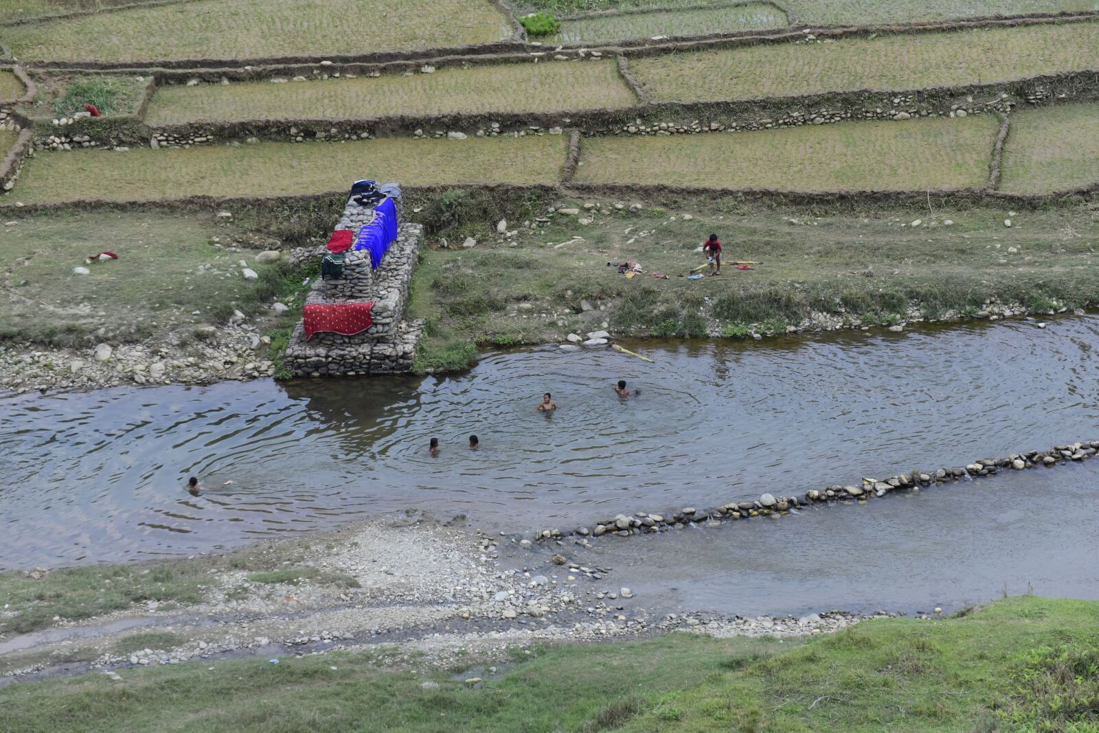 Nikon D750 sample photo. Kids, village, river photography