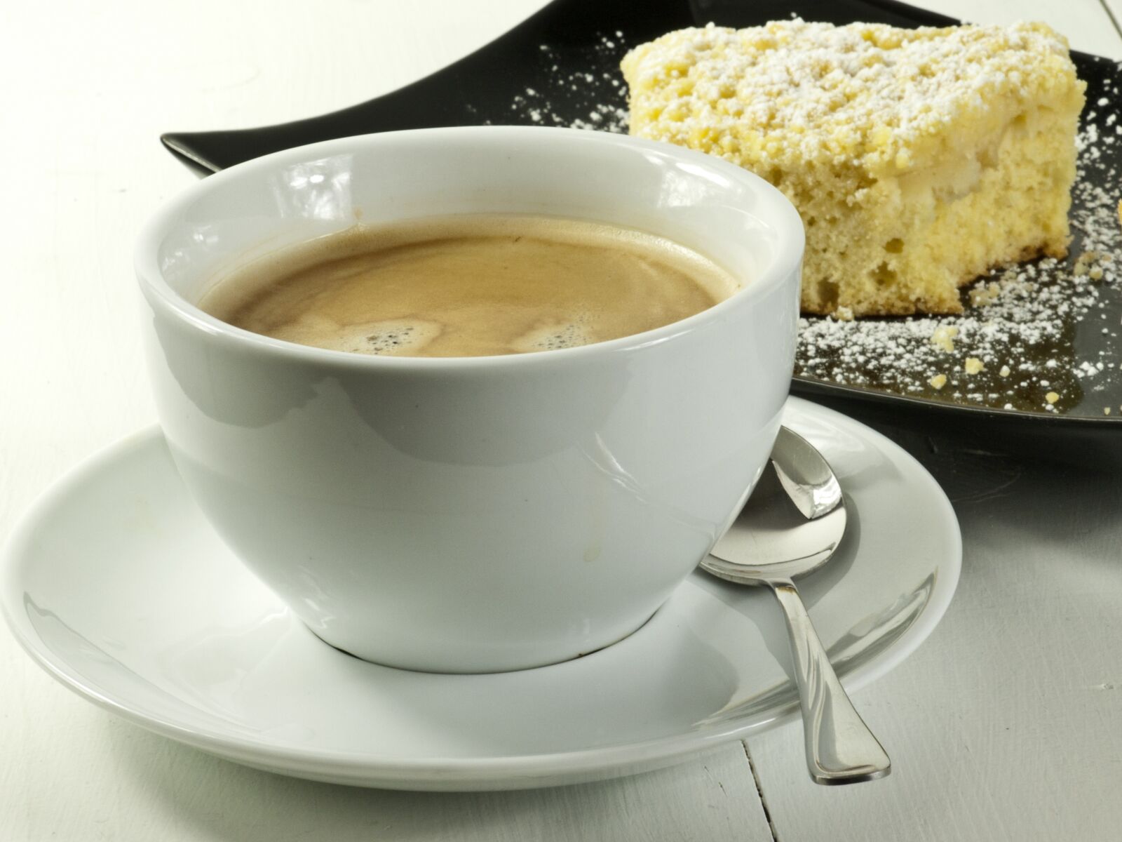 Olympus E-420 (EVOLT E-420) sample photo. Cake, coffee, sheet cake photography