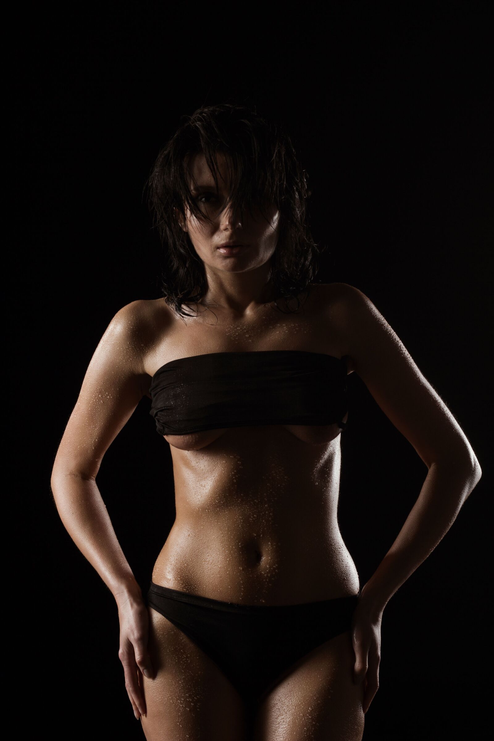 Canon EOS 60D sample photo. Wet girl, body drops photography