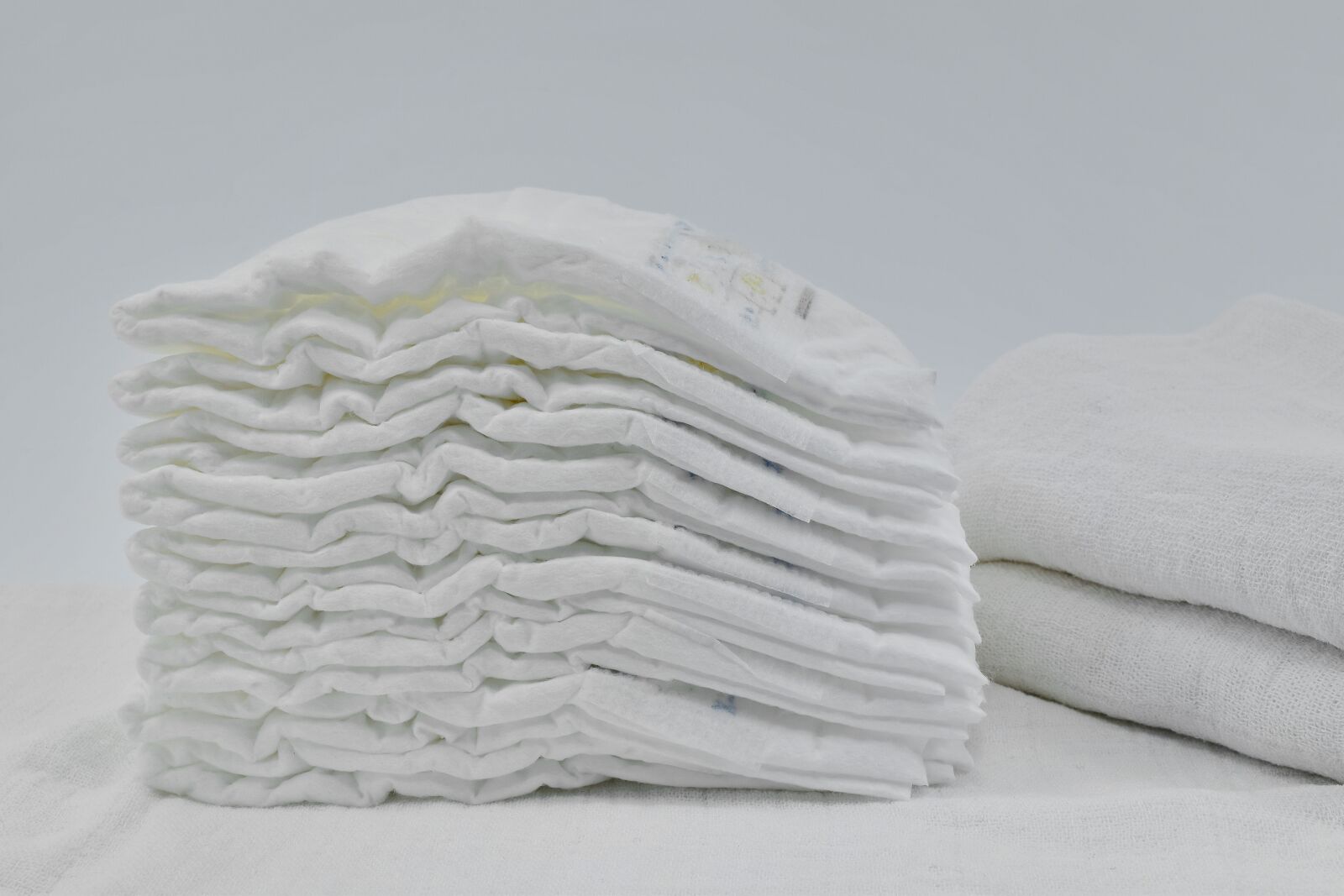 Nikon D5500 sample photo. Cotton, diaper, many, organic photography