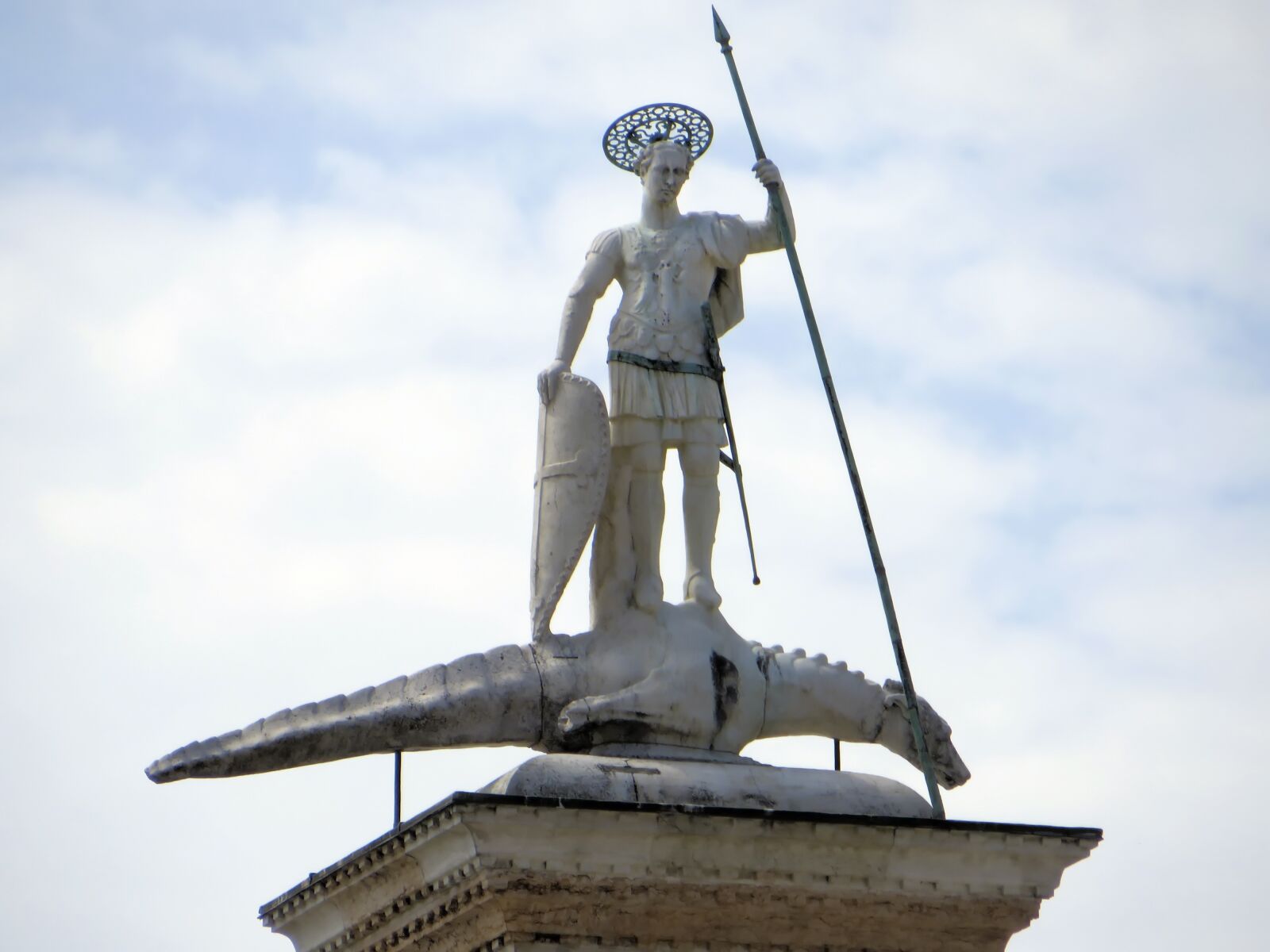 Canon PowerShot SX270 HS sample photo. Venice, saint theodore, column photography
