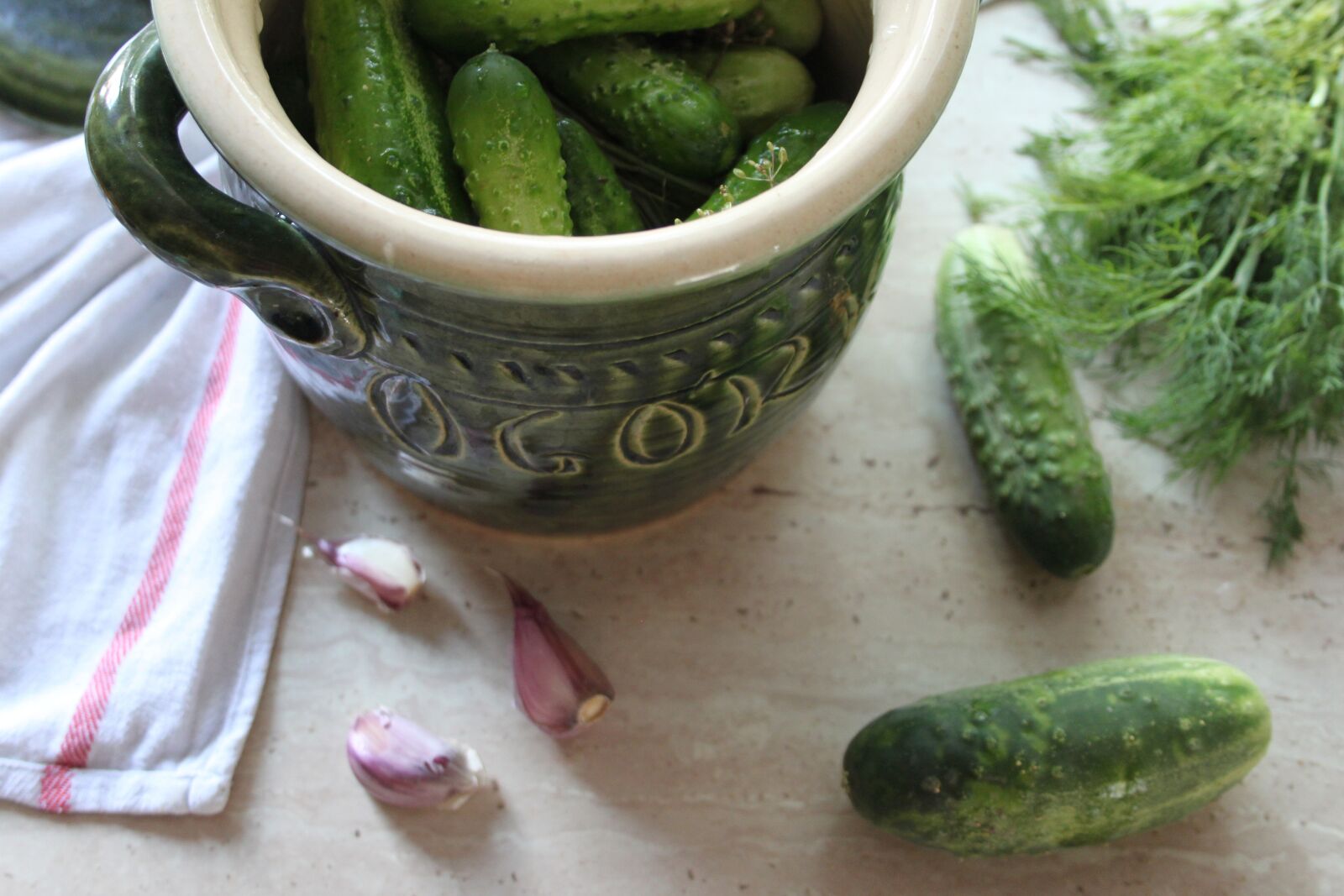 Canon EOS 500D (EOS Rebel T1i / EOS Kiss X3) sample photo. Cucumbers, kiszenie, małosolne photography