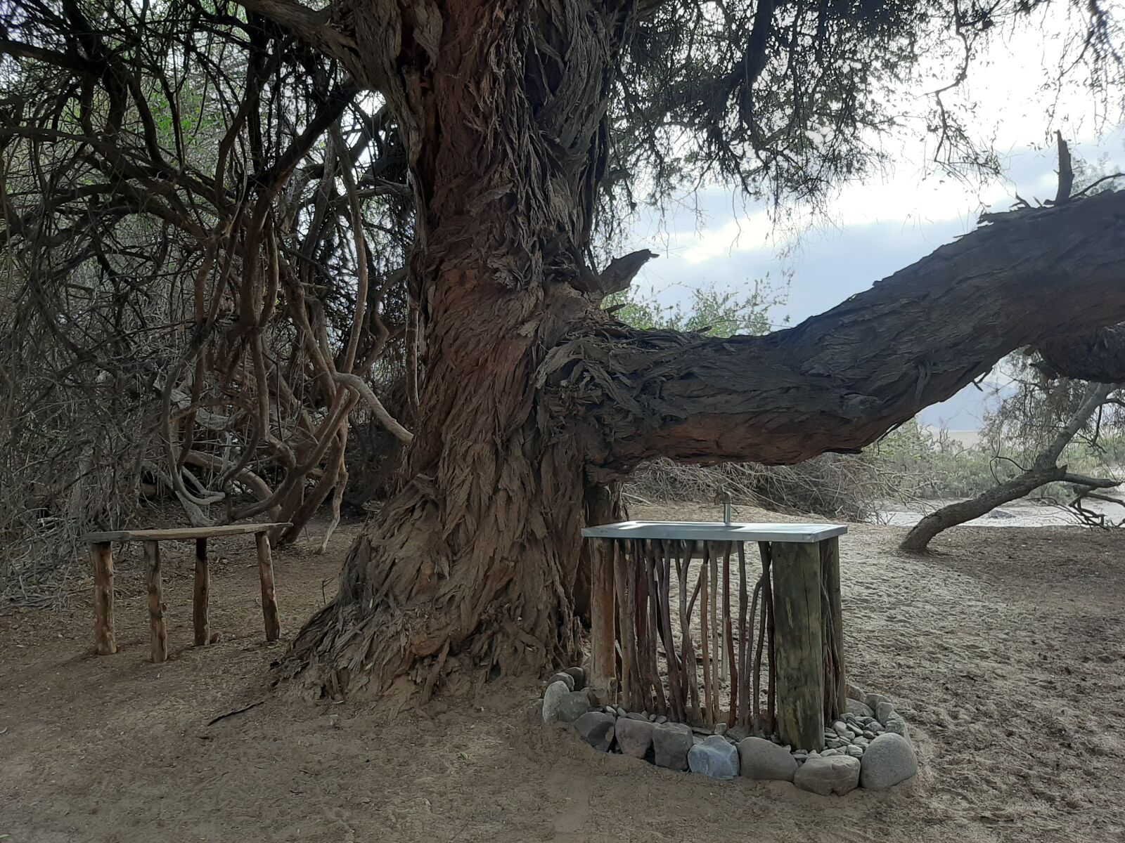 Samsung SM-A505F sample photo. Camp, himba, hut photography
