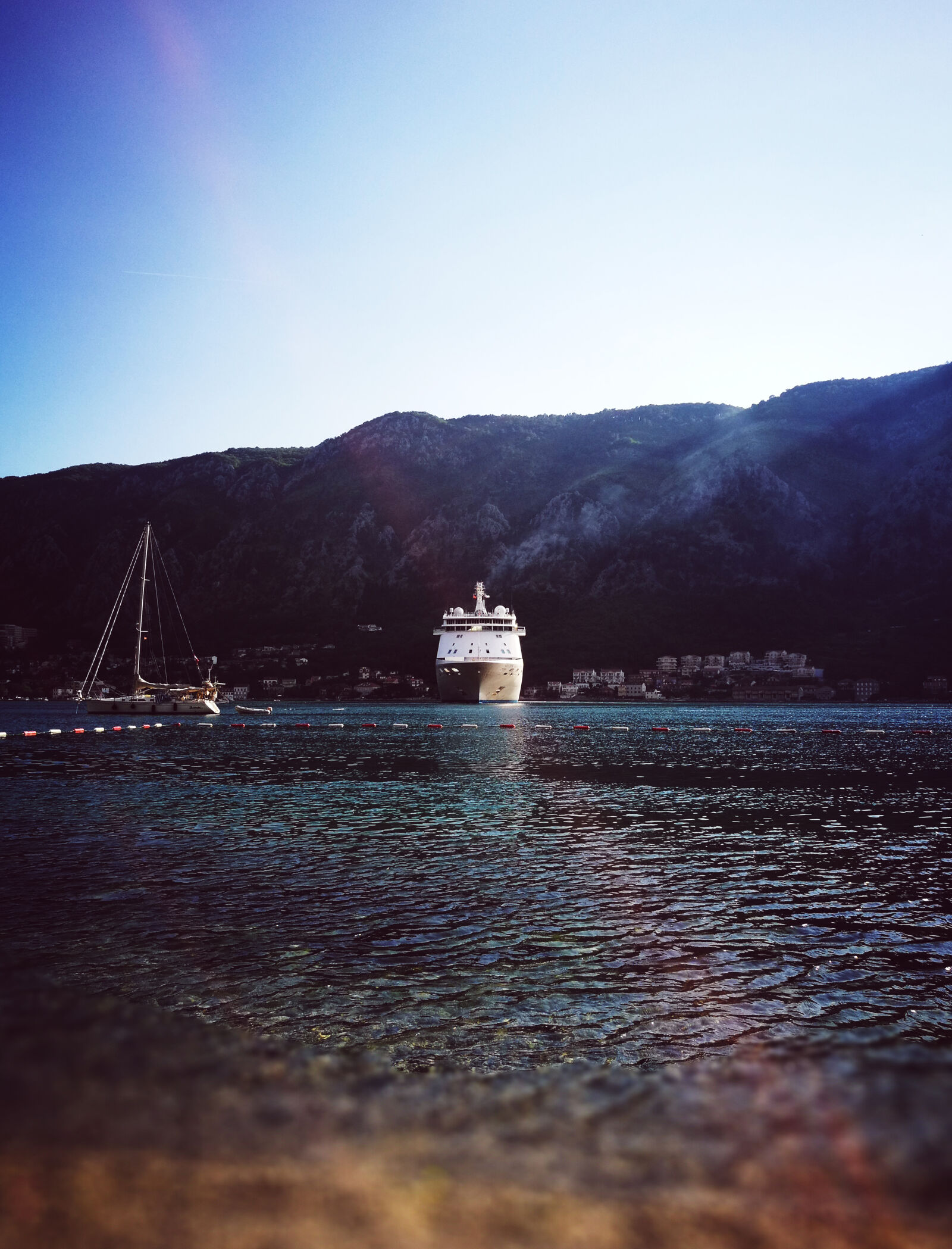 HUAWEI P9 sample photo. Boat, golf, kotor, city photography