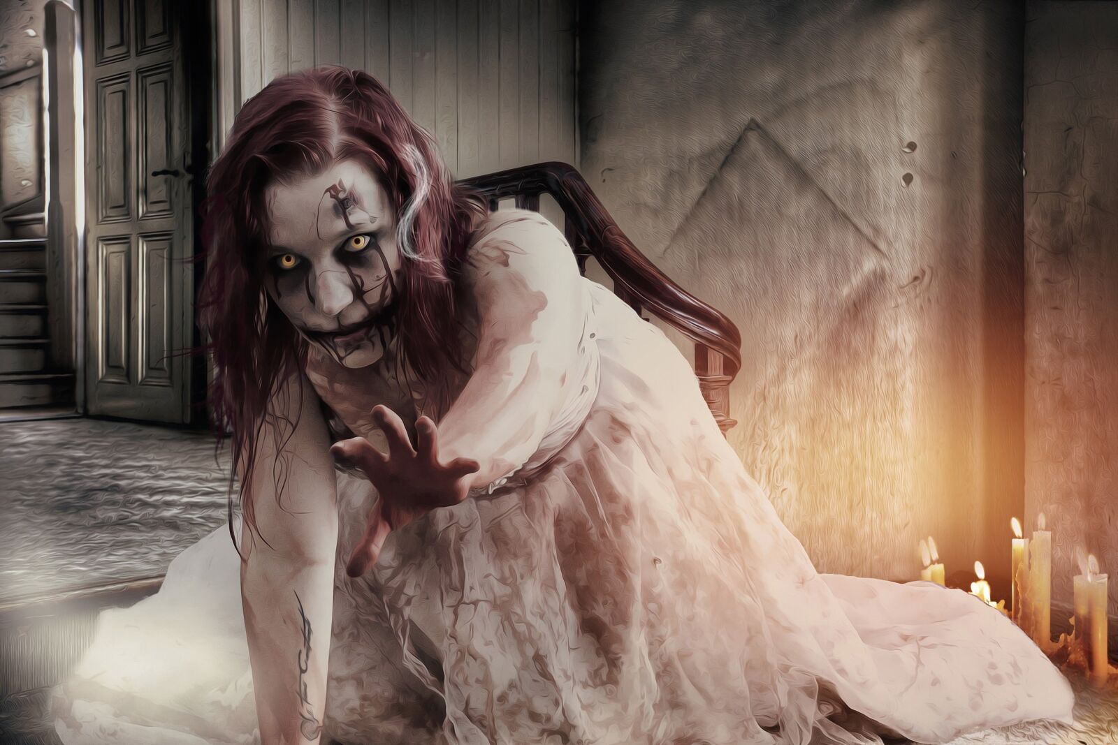 Canon EOS-1Ds Mark III sample photo. Gothic, goth, horror photography