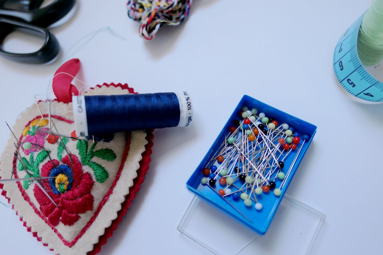 Panasonic Lumix DMC-LX10 (Lumix DMC-LX15) sample photo. Sew, nähutensilien, yarn photography