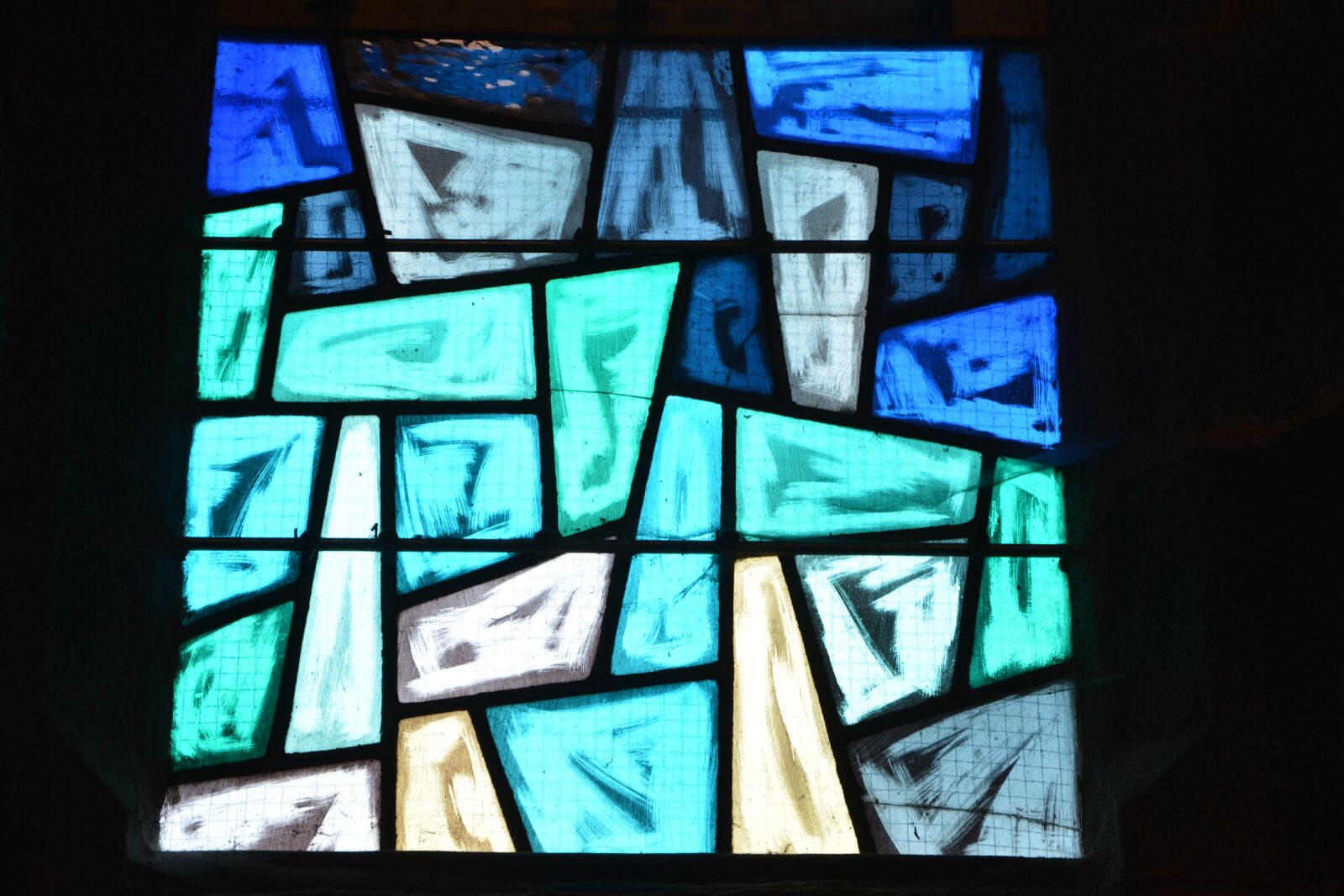 Nikon D5200 sample photo. Stained glass, blue color photography
