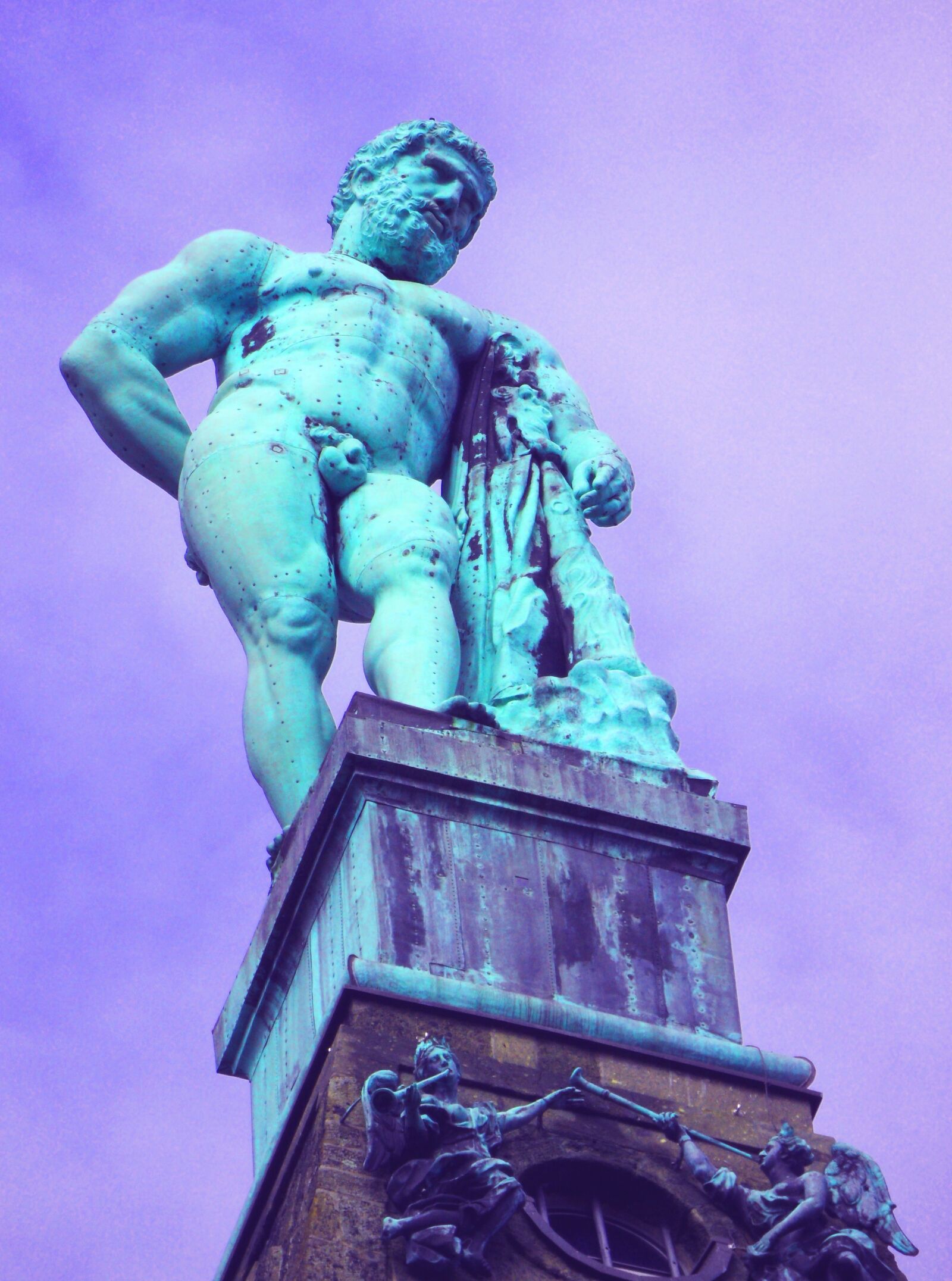 Samsung WB600 / VLUU WB600 /  WB610 sample photo. Kassel, hercules, statue photography