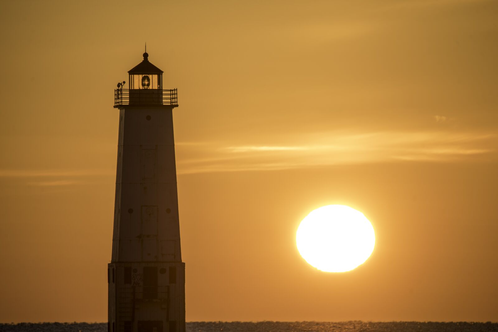 Nikon D810 sample photo. Lighthouse, frankfort, michigan photography