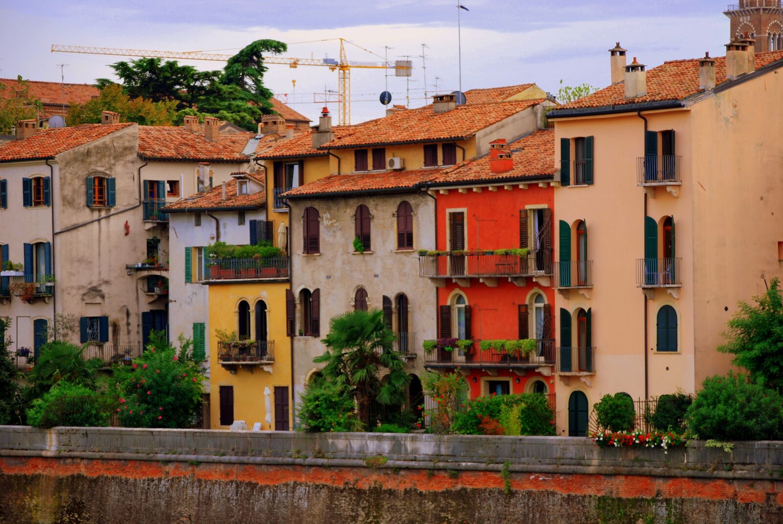 Nikon D60 sample photo. Houses, colorful, verona photography
