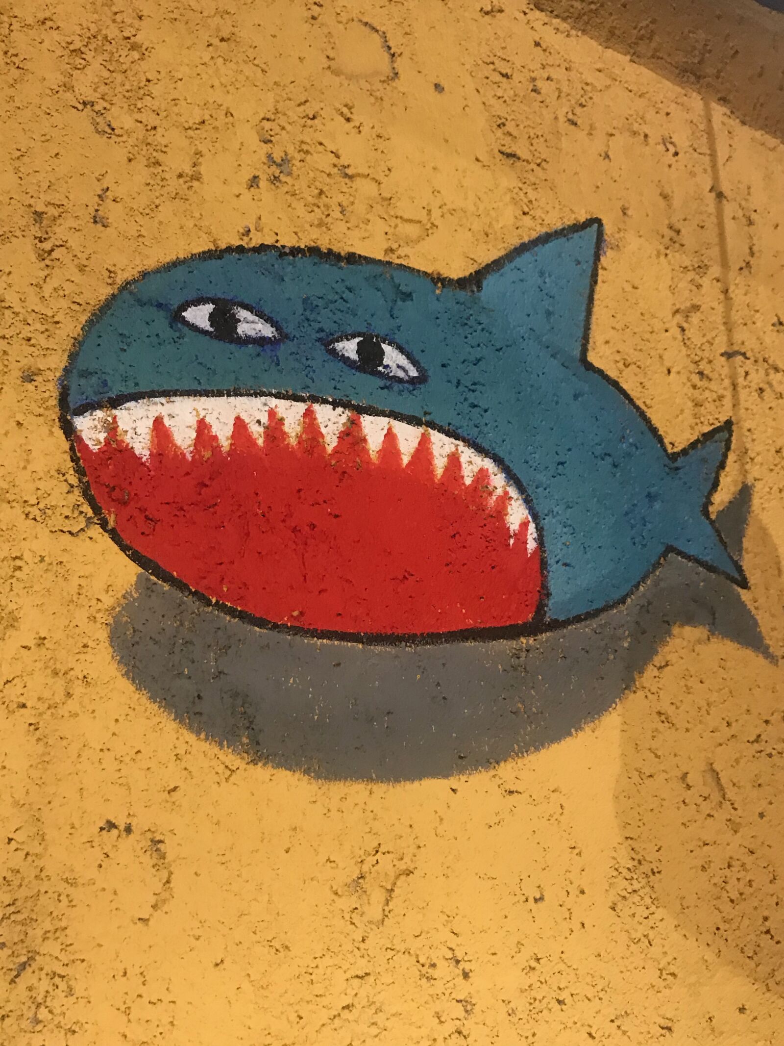Apple iPhone 7 Plus sample photo. Mural, art, shark photography