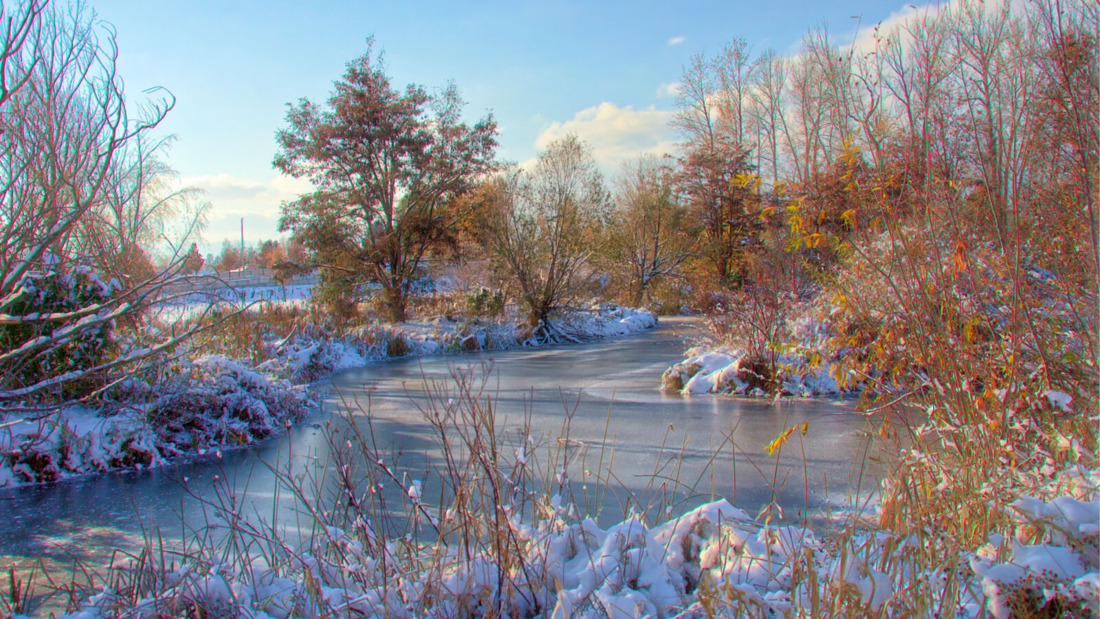 Nikon D7000 sample photo. Creek, river, snow, ice photography